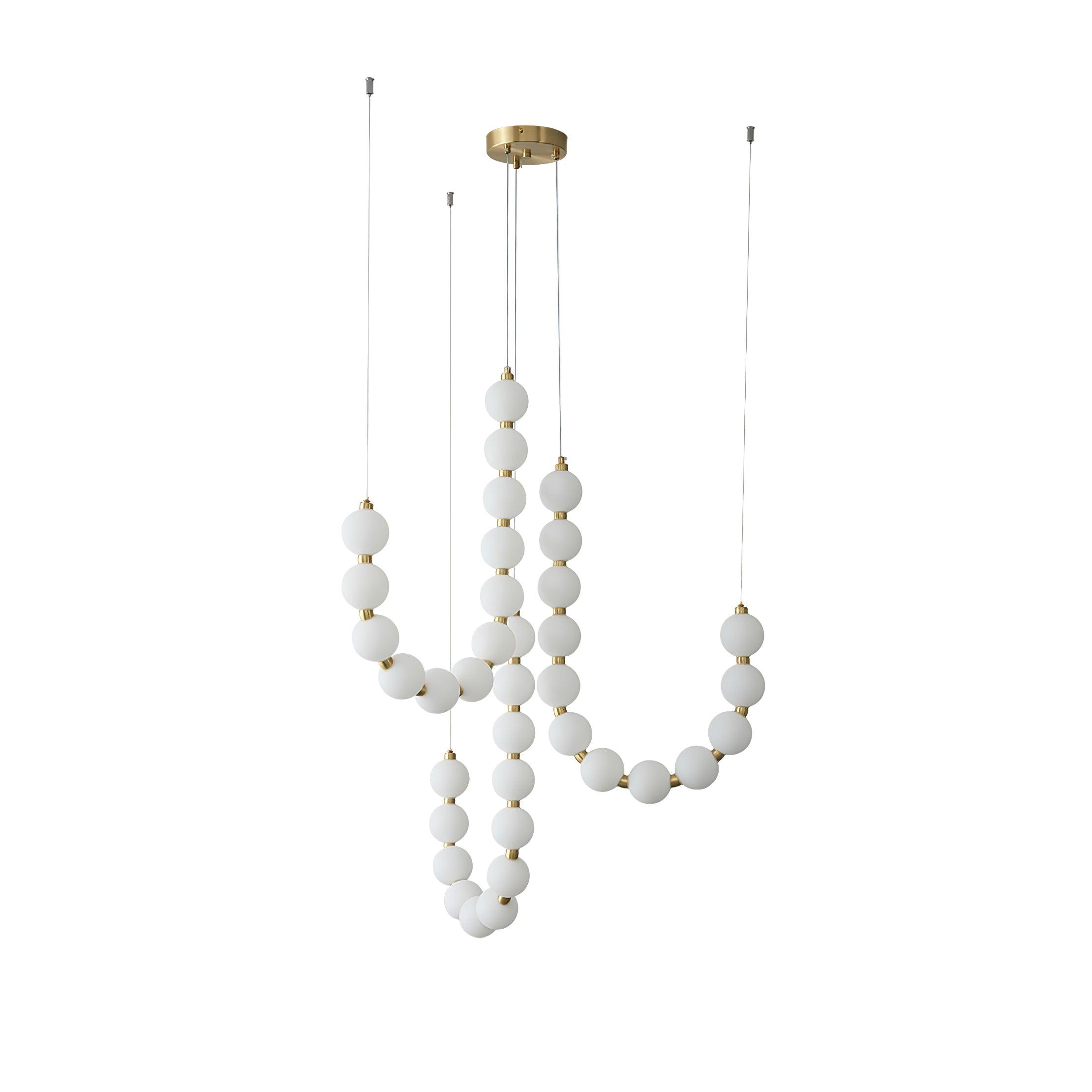Elegant Glass Pearl Chandelier Necklace for Women - Perfect for Weddings, Parties & Evening Events | Handmade Jewelry Gift for Her