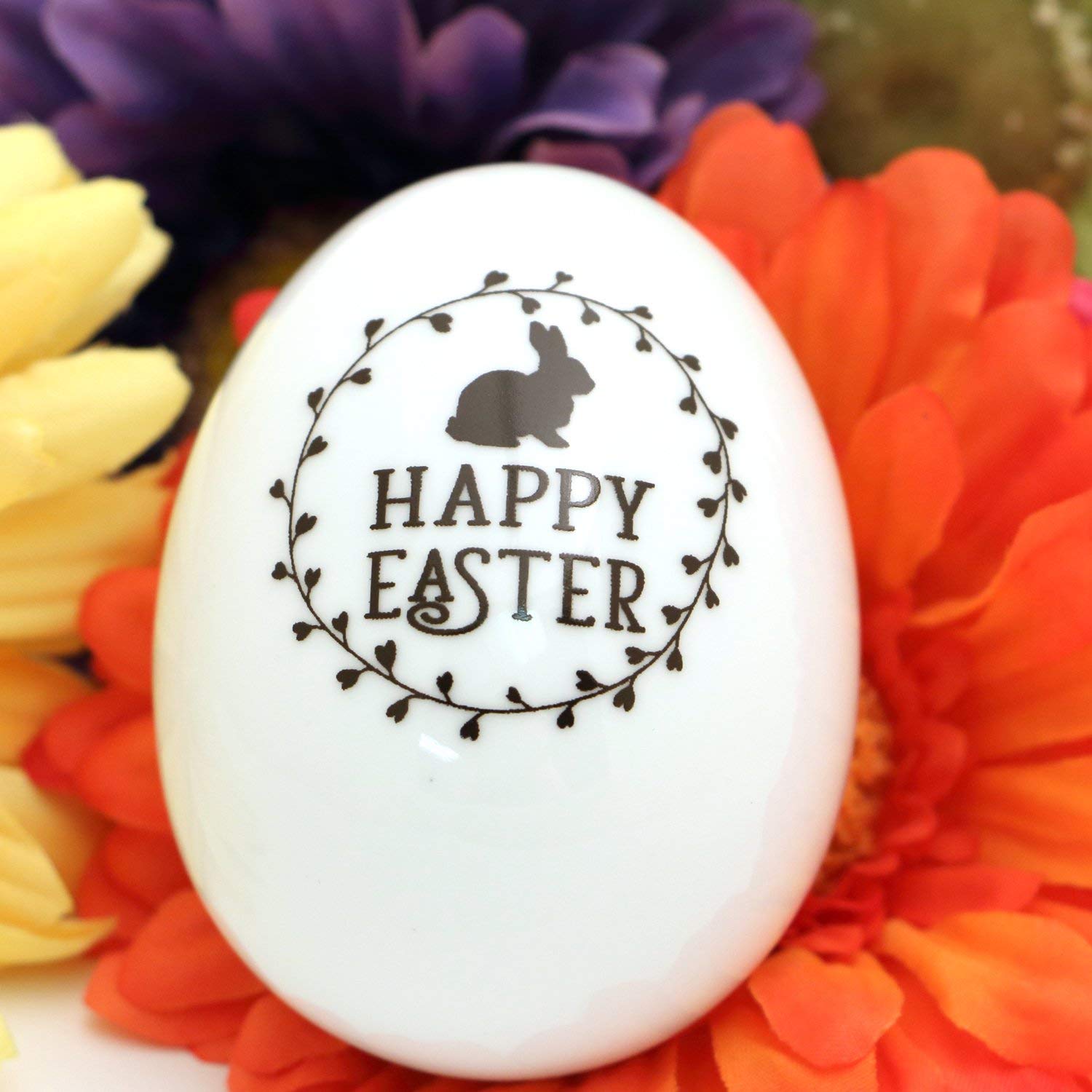 Hand-Painted Porcelain Easter Egg - Ceramic Decorative Collectible by Lorrie Veasey - Perfect for Easter Decorations, Gift Giving & Holiday Table Centerpieces