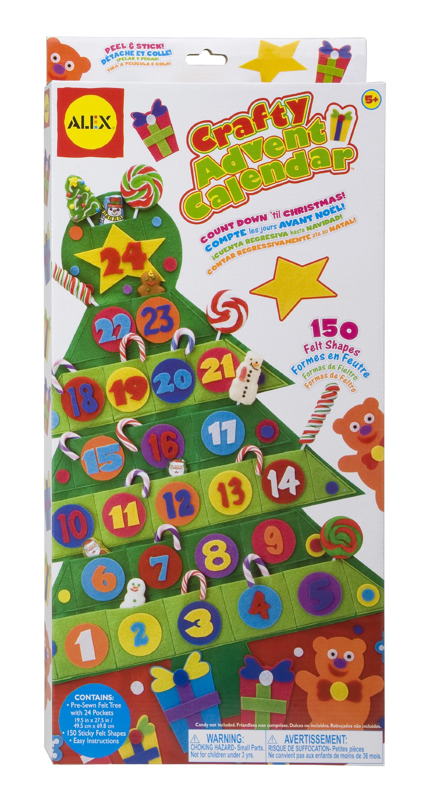 ALEX Toys Crafty Advent Calendar - DIY Holiday Craft Kit for Kids - Perfect for Christmas Countdown & Family Crafting Activities