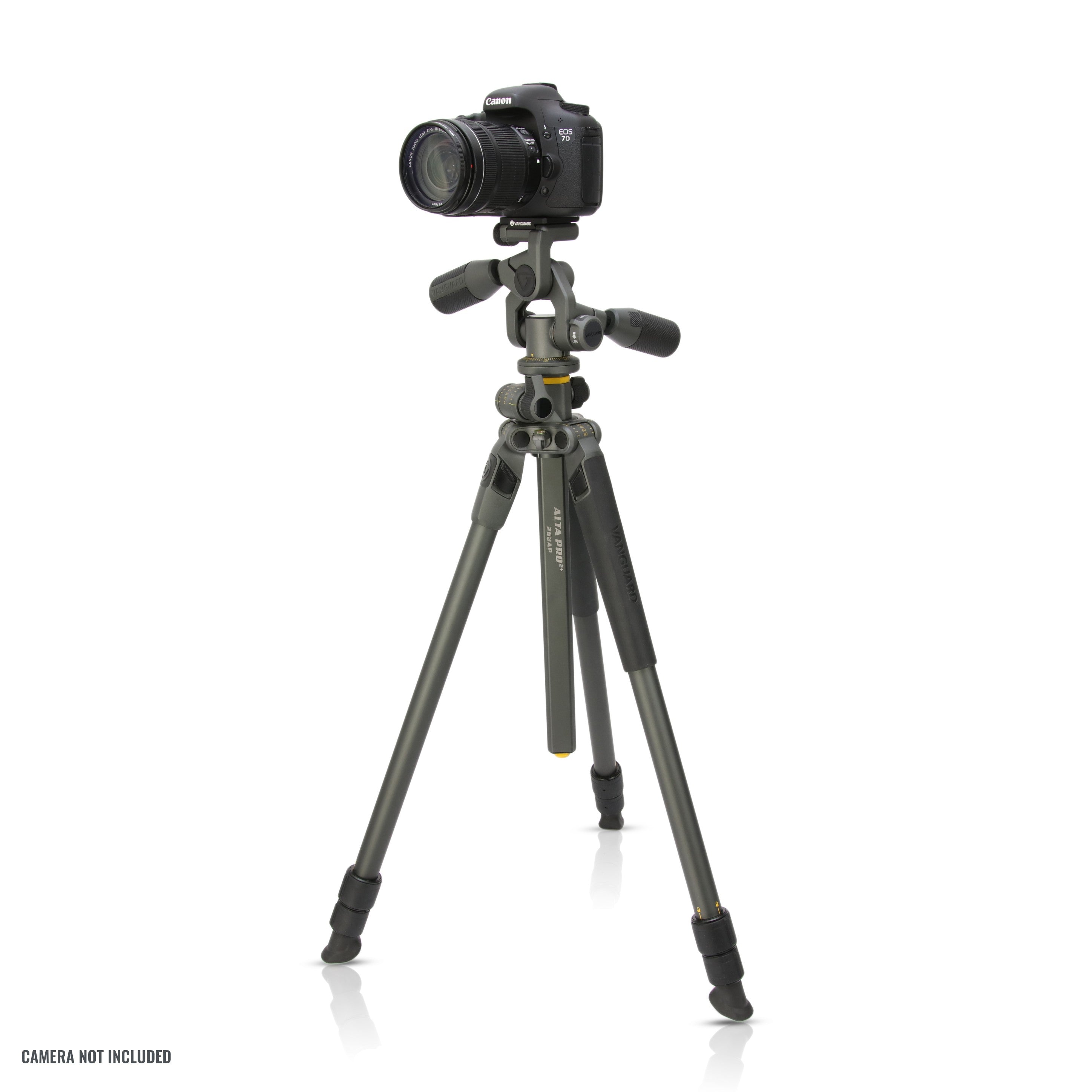 Alta Pro 2+ 263AP Aluminum Tripod with 3-Way Video Pan Head - Professional Camera Tripod for Overhead Shooting, Vlogging, Photography & Video Production