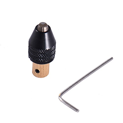 Mini Self-Tightening Electric Motor Shaft Fixture Clamp Drill Chuck Adapter Collet Set 0.3-3.5mm - Precision Brass & Steel Micro Fixing Device for CNC, DIY, and Small Machinery Repairs