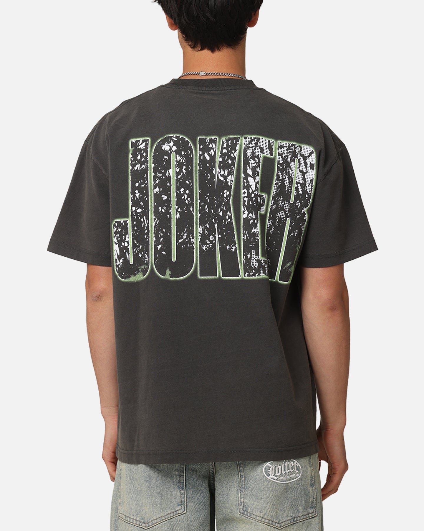 DC Batman The Joker Smile Graphic Heavyweight T-Shirt - Black Wash Vintage Style for Men & Women - Perfect for Cosplay, Comic Con & Streetwear Fashion