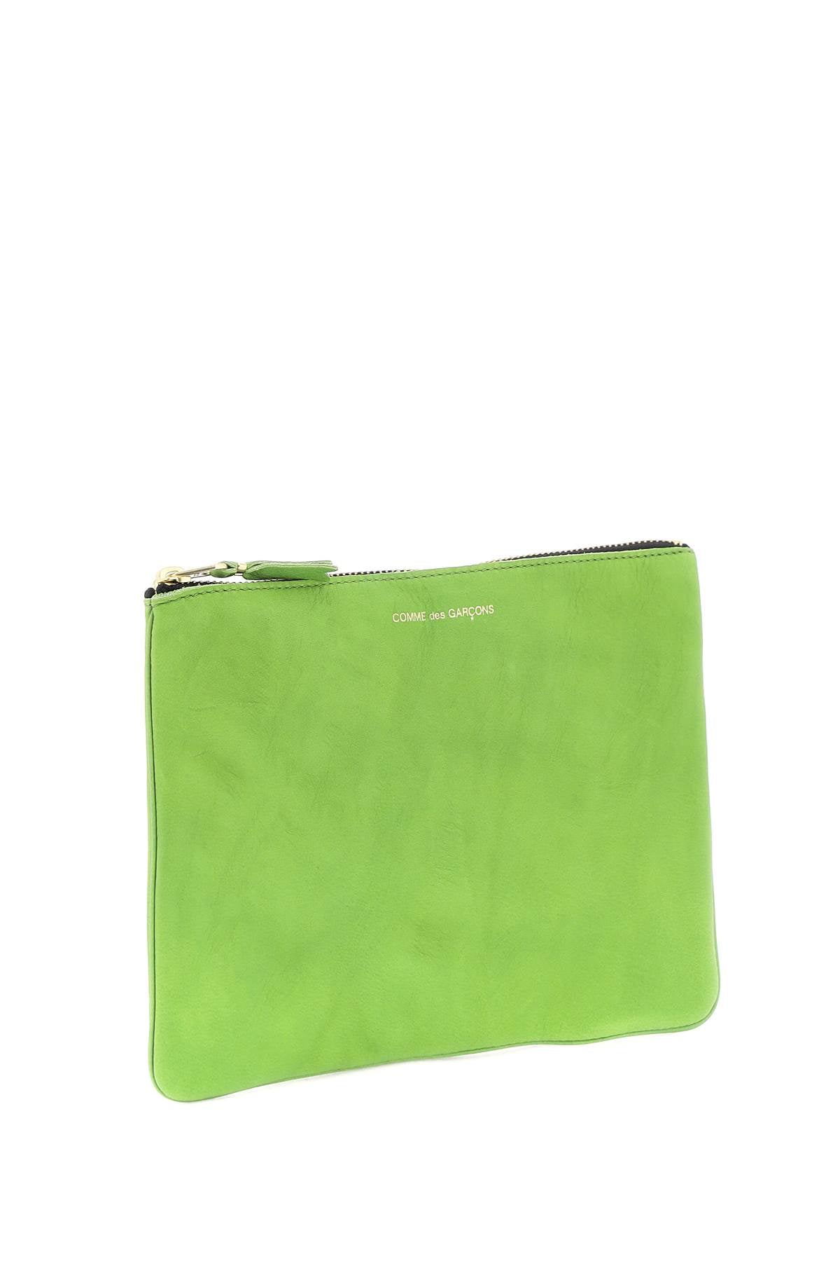 Comme des Garcons Classic Leather Wallet Pouch for Men & Women - Slim RFID Blocking Card Holder for Everyday Use & Travel