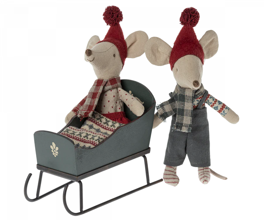 Green Mouse Sleigh - Ergonomic Computer Mouse for Office & Gaming | Perfect for Christmas Gifts & Home Office Setup