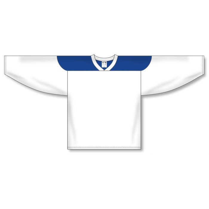 Custom Athletic Knit White/Royal 6100 Jersey - Breathable Performance Sports Shirt for Baseball, Basketball & Team Uniforms