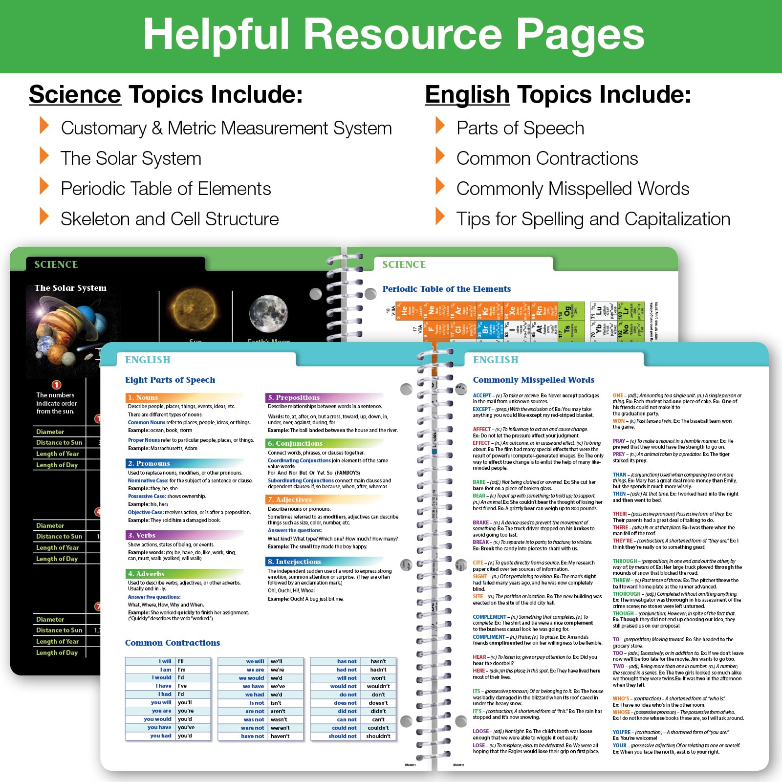 2024-2025 Academic Planner for Middle & High School Students - Dated School Organizer with Ruler, Bookmark & Stickers (8.5