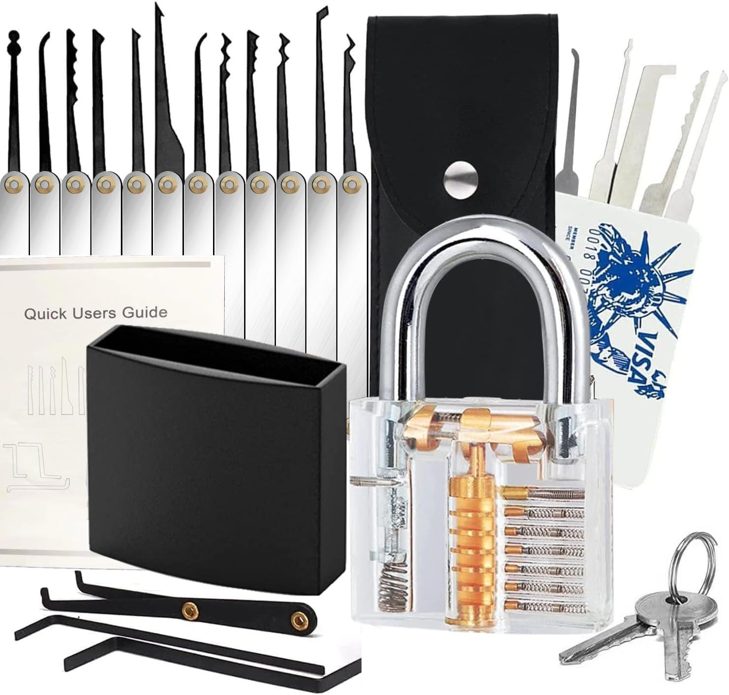 Heavy-Duty 40mm Keyed Padlock with 2 Keys - 1-9/16 Inch Secure Locker Lock Set for Gates, Fences, Cabinets & Toolboxes | Ideal for School Gym Lockers, Storage Units & Outdoor Security