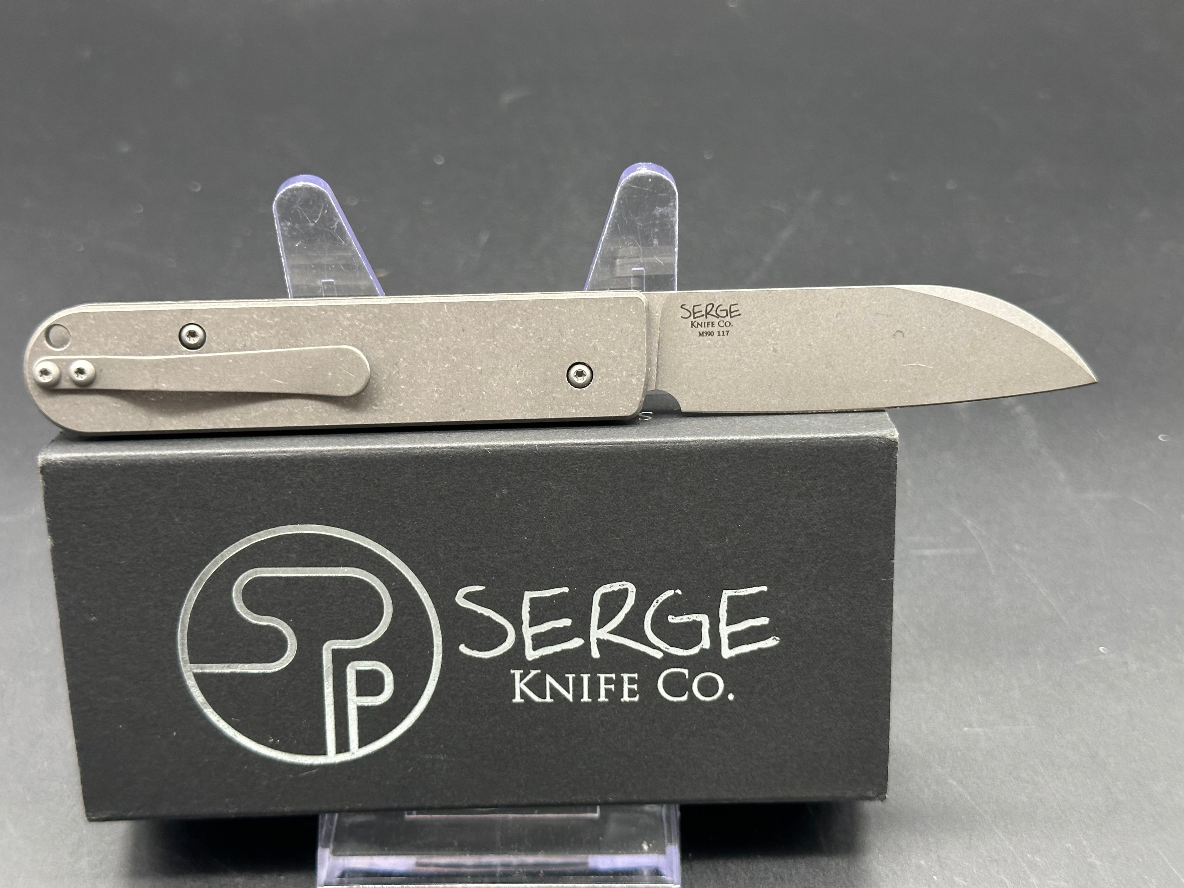 Serge Knives Production Slip7 Slipjoint Folding Pocket Knife - EDC Everyday Carry, Camping, Hiking & Outdoor Survival Tool