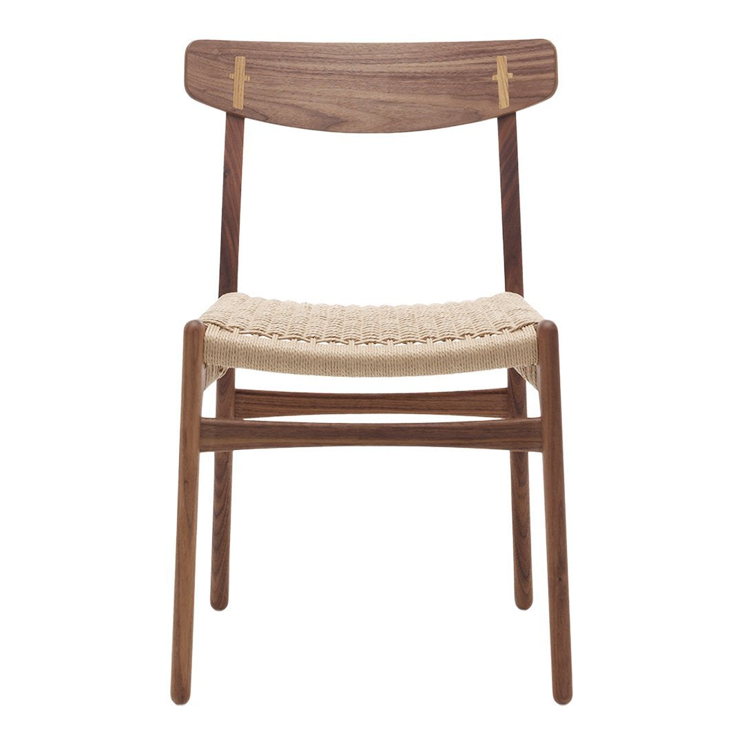 Carl Hansen & Son CH23 Wegner Chair - Mid-Century Modern Dining Chair for Home & Office - Scandinavian Design with Teak Wood & Paper Cord Seat