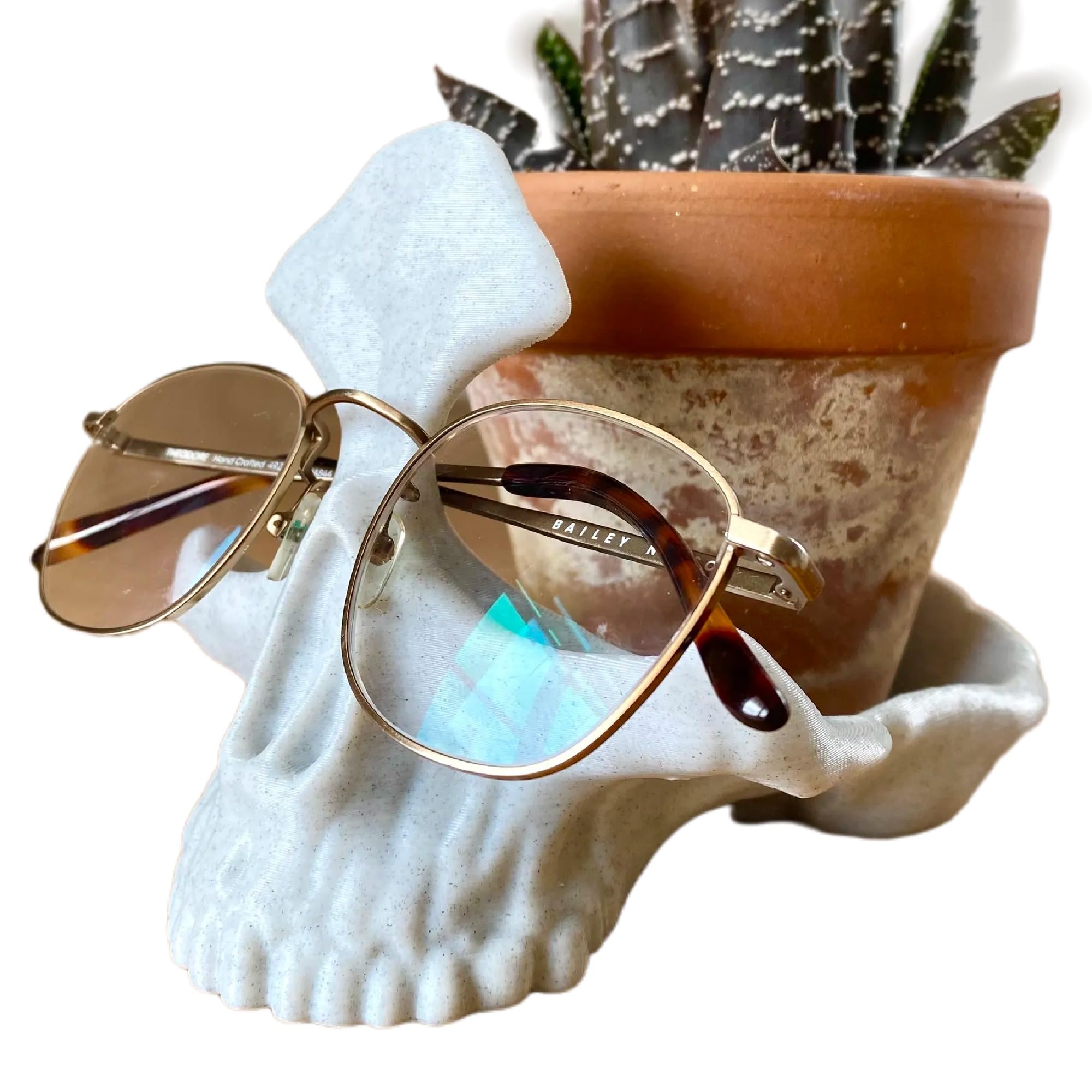 Stylish Marble Skull Bowl - Multi-Purpose Holder for Glasses, Keys & Jewelry | Perfect for Home Decor, Office Desk & Halloween Party Accessories