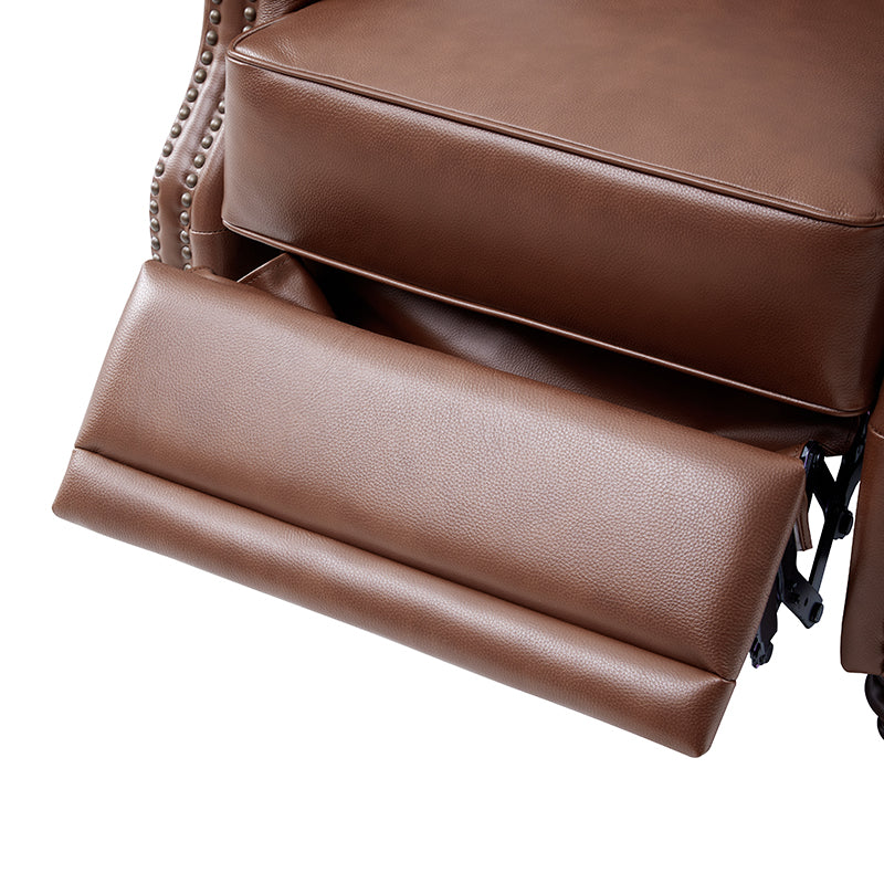 Karelie Genuine Leather Electric Recliner Chair - Power Lift Reclining Sofa with Massage & Heat for Living Room, Home Theater, and Office Relaxation