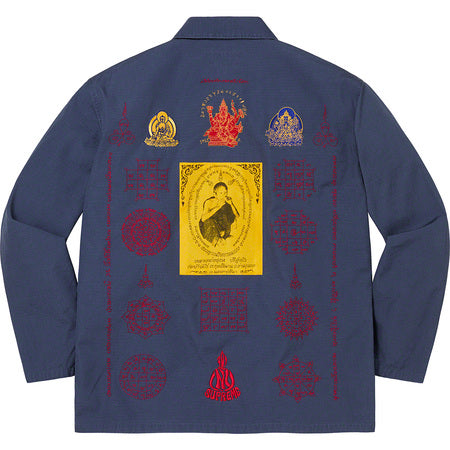 Supreme Blessing Ripstop Shirt Navy Blue - Lightweight Durable Men's Casual Shirt for Outdoor Activities and Streetwear Fashion