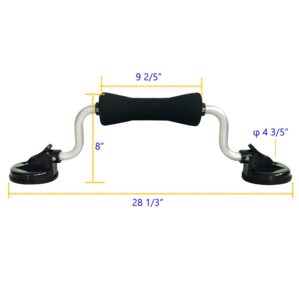 Newcod Kayak Roller & Canoe Loader with Heavy-Duty Suction Cups - Roof Rack Loading Assist System for Kayaks, Canoes, SUPs | Easy Watercraft Transport for Cars, Trucks, SUVs | Perfect for Camping, Fishing & Outdoor Adventures