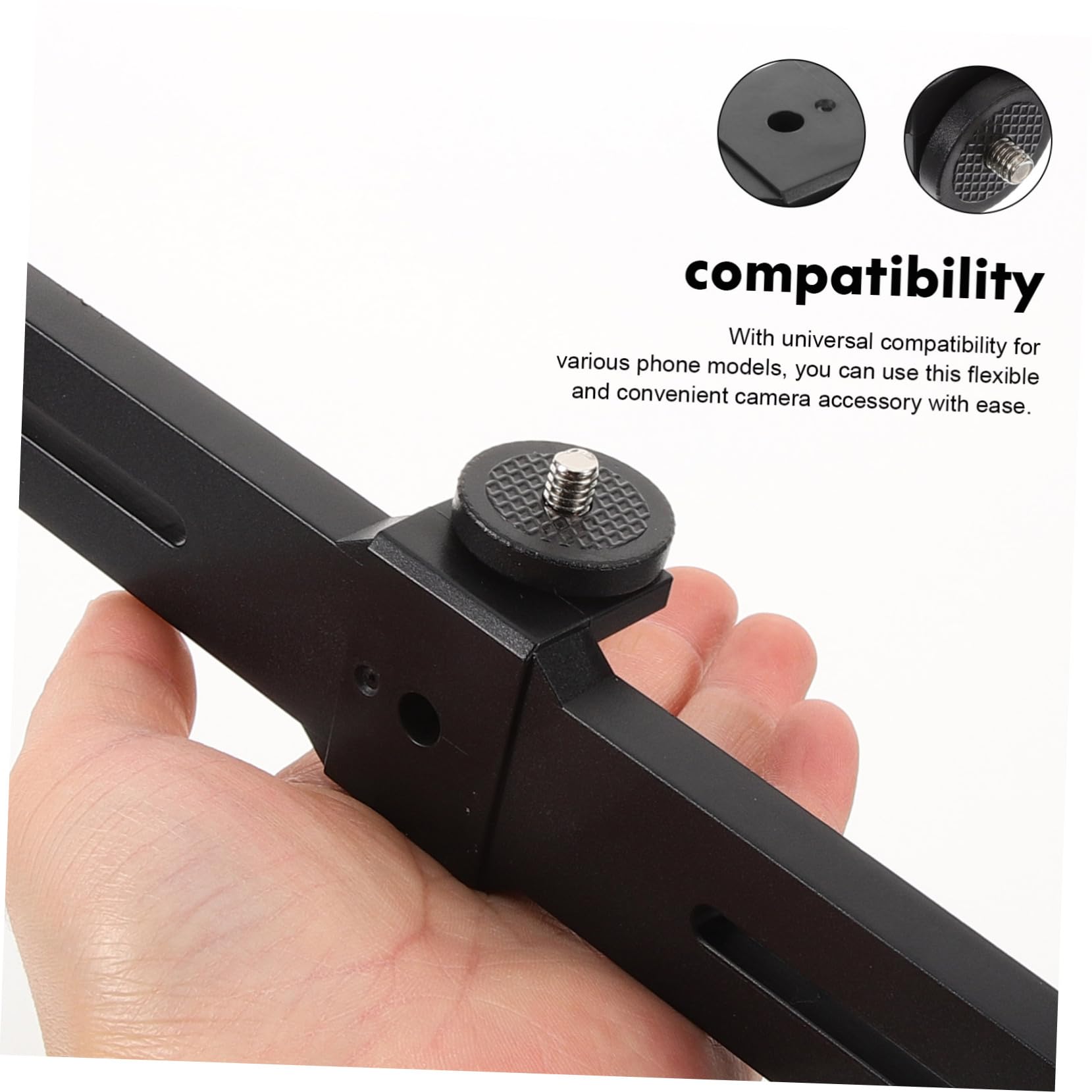 Toyvian Adjustable Metal Phone Tripod Stand with Phone Holder - Compatible with iPhone, Android, DSLR & Mirrorless Cameras - Perfect for Vlogging, Live Streaming, Photography & Video Recording