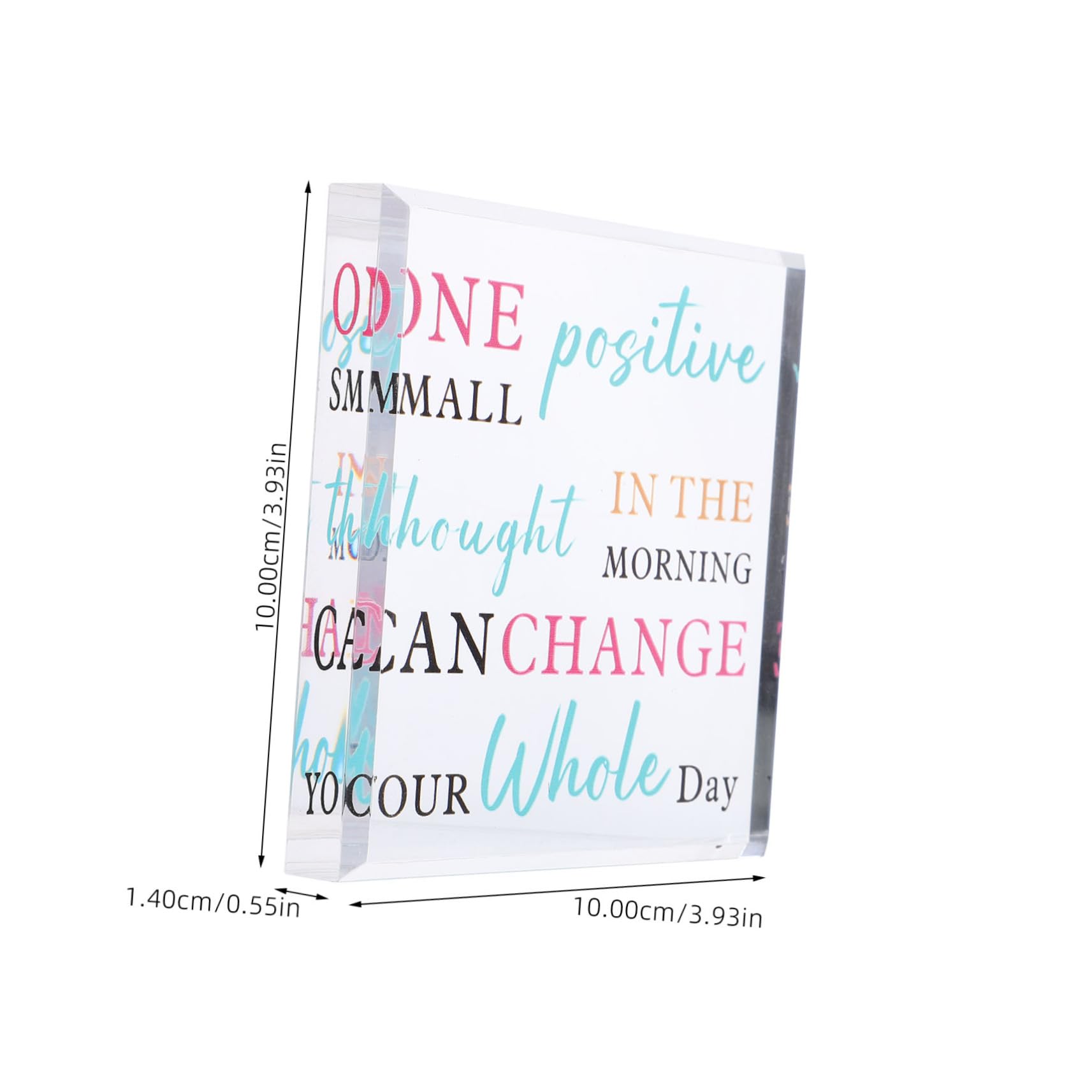 HAPINARY Acrylic Motivational Sign - Inspirational Office & Home Decor for Desk, Wall - Perfect for Work, Study & Relaxation Spaces