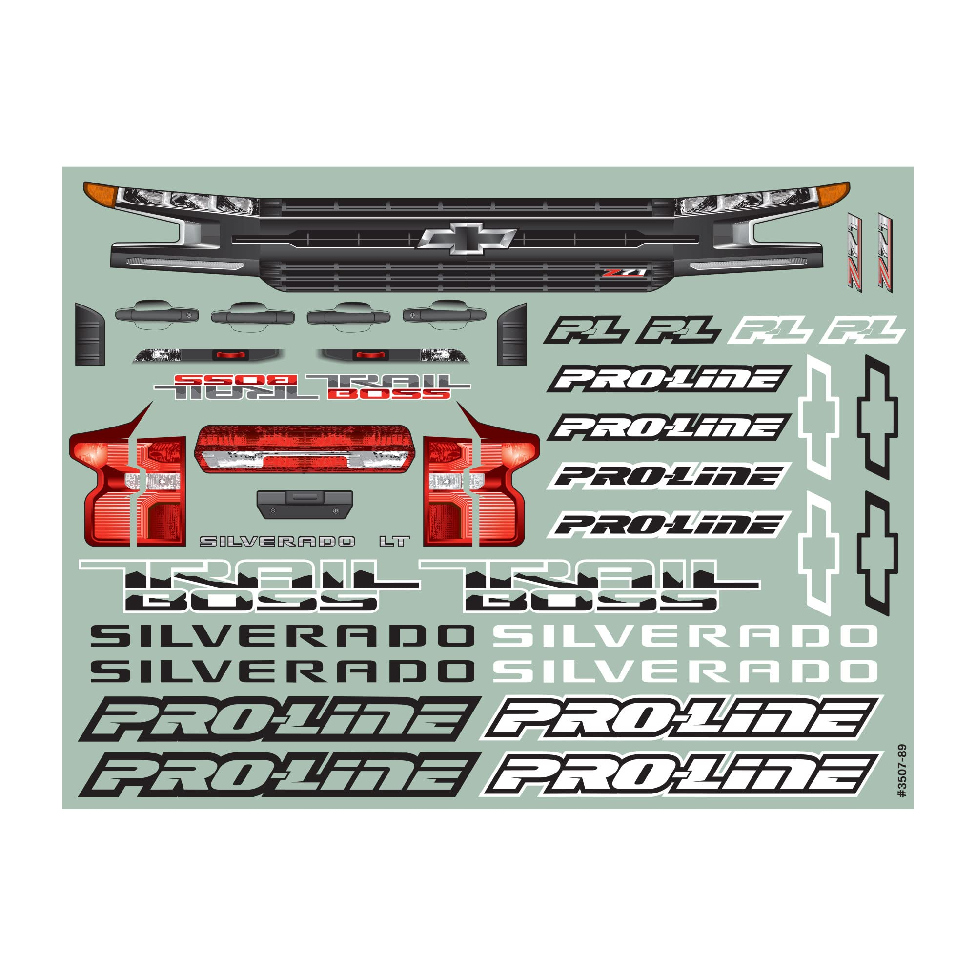 Pro-Line Racing Pre-Cut 2019 Chevy Silverado Z71 Clear Body for Traxxas X-MAXX 1/6 Scale RC Truck (PRO350717) - Perfect for Off-Road Racing & RC Car Customization