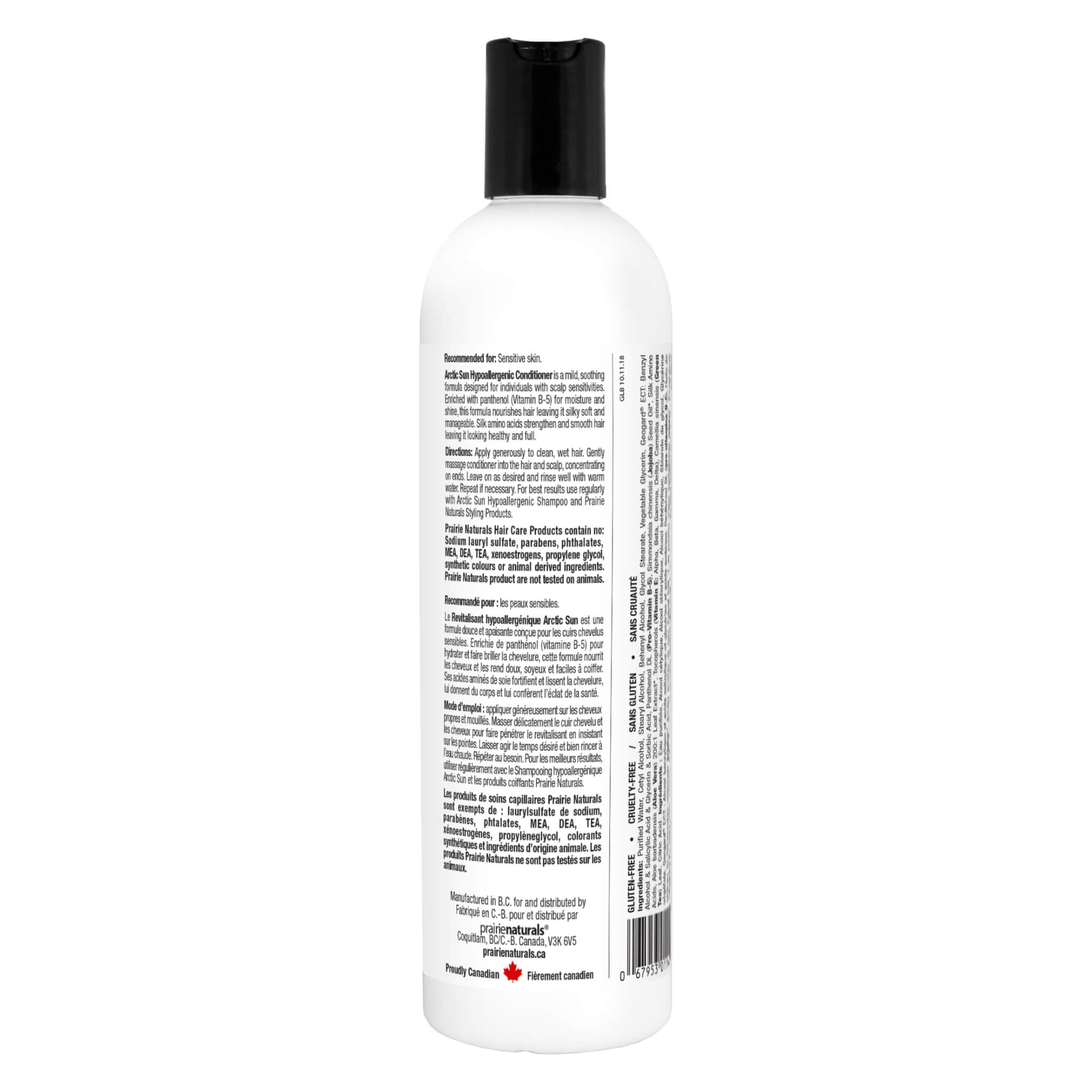Arctic Sun Hypoallergenic Conditioner for Sensitive Scalp - Sulfate Free, Vegan Hair Care for Dry & Damaged Hair - Perfect for Daily Use at Home or Salon