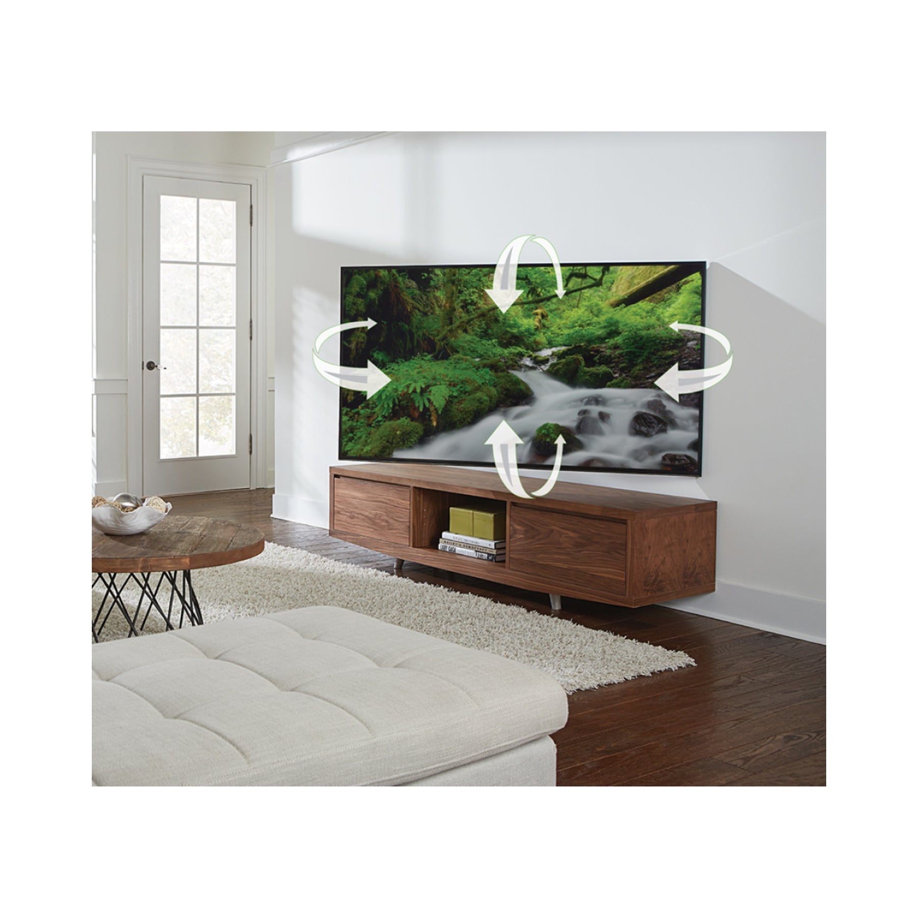 Sanus VLF628 Full Motion TV Wall Mount for 46-90 Inch Screens - Articulating Arm for Optimal Viewing in Living Rooms & Bedrooms
