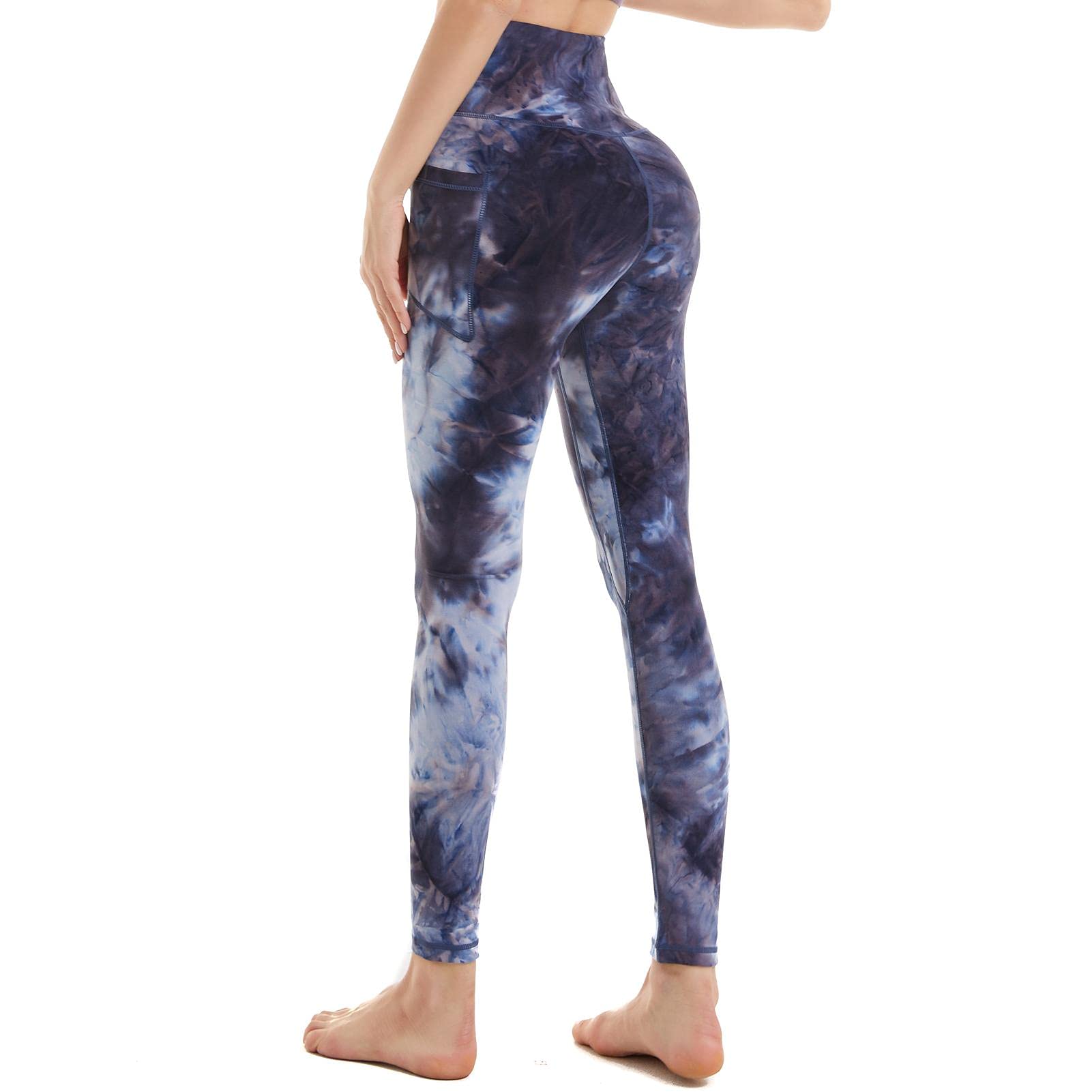 CCKO High Waisted Yoga Pants for Women with Pockets - Stretchy Workout Leggings with Tummy Control - Perfect for Gym, Running, Yoga & Everyday Wear