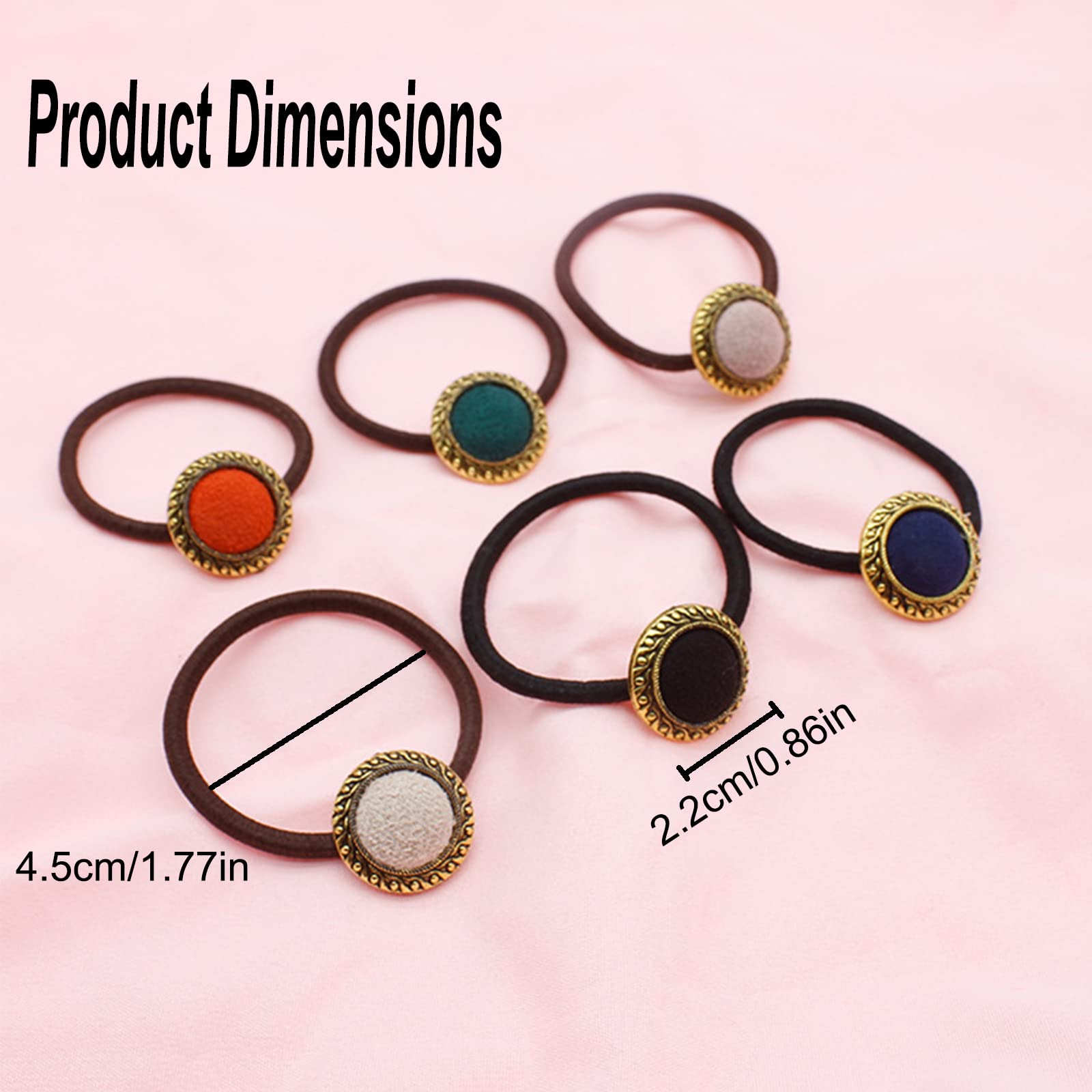 Women's Elastic Hair Bands - 12 Pack Stretchable Ponytail Holders for Thick Hair, Rope Bracelet Style Hair Accessories for Ladies & Girls | Perfect for Workouts, Office, and Everyday Hairstyles