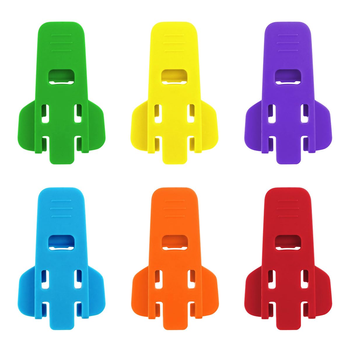 6 Pack Manual Easy Can Opener - Soda Beer Can Openers with Plastic Beverage Cover Protector - Pop Coke Aluminum Drink Shields & Colorful Can Tab Covers - Perfect for Parties, Camping, BBQs & Home Use (6 Colors)