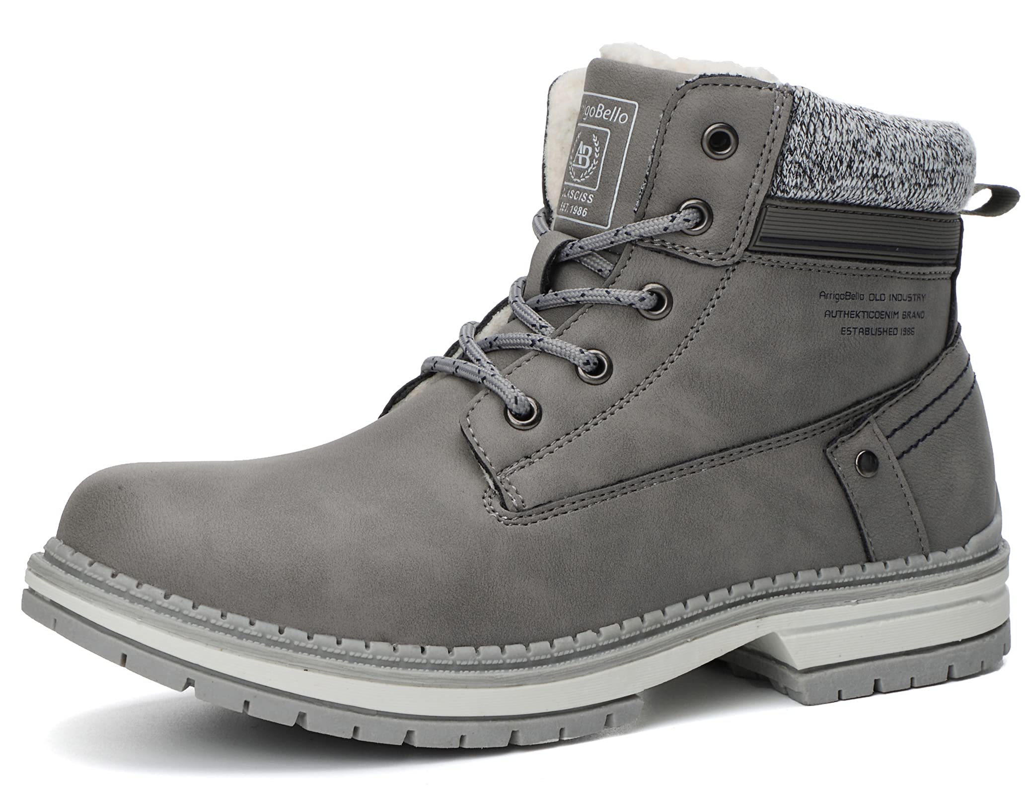 ARRIGO BELLO Women's Winter Snow Boots - Warm Fur Lined Ankle Boots, Anti-Slip Leather Hiking Boots for Work, Walking & Outdoor Activities (UK 4-7) | Perfect for Urban Commuting & Snowy Weather