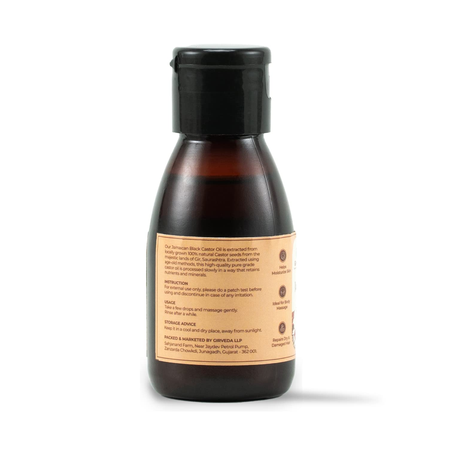 G Drops Jamaican Black Castor Oil for Hair Growth & Scalp Care - 70ml Natural Hair Treatment for Thicker, Stronger Hair - Perfect for Daily Use, Hair Masks & Styling