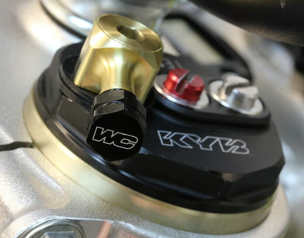 WORKS 26-375 Air Fork EZ Fill - Premium Motorcycle Air Suspension Pump for Easy Inflation - Perfect for Dirt Bikes, ATVs, and Off-Road Adventures