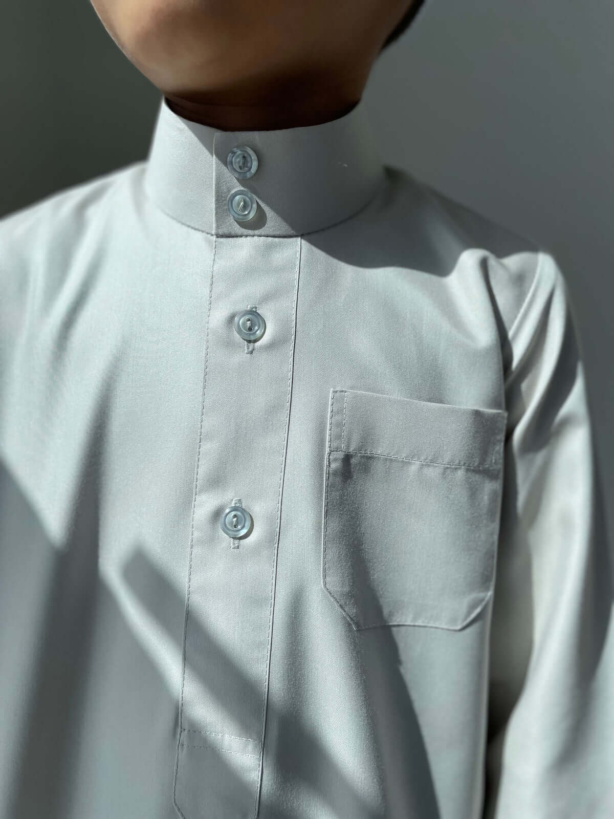 Kids Light Green Saudi Jubba Thobe - Traditional Islamic Robe for Boys & Girls - Perfect for Eid, Ramadan & Special Occasions