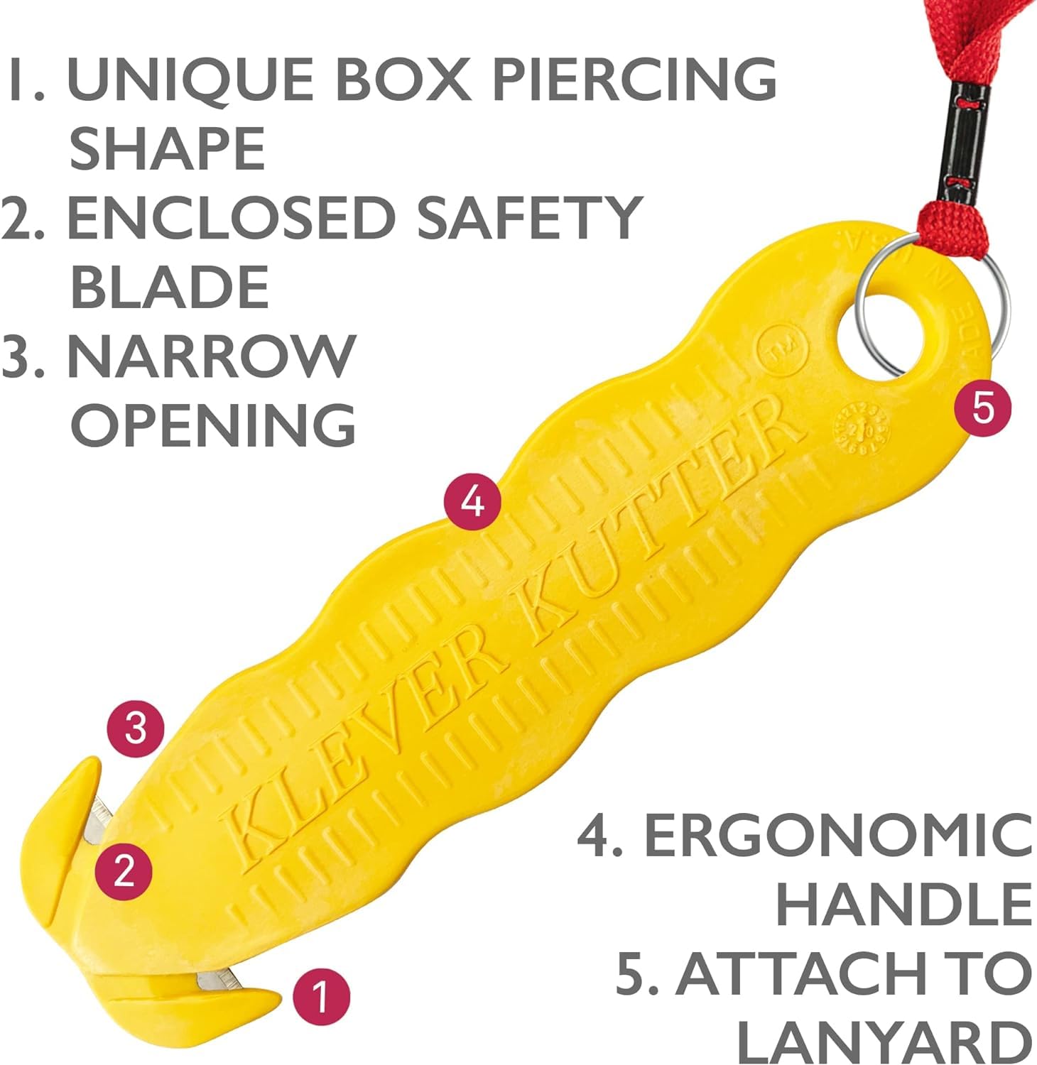 Klever Kutter Box Cutter - 100 Pack Bulk Utility Knives for Shipping, Packaging & Crafting | Heavy Duty Retractable Blades for Warehouse, Office & Home Use