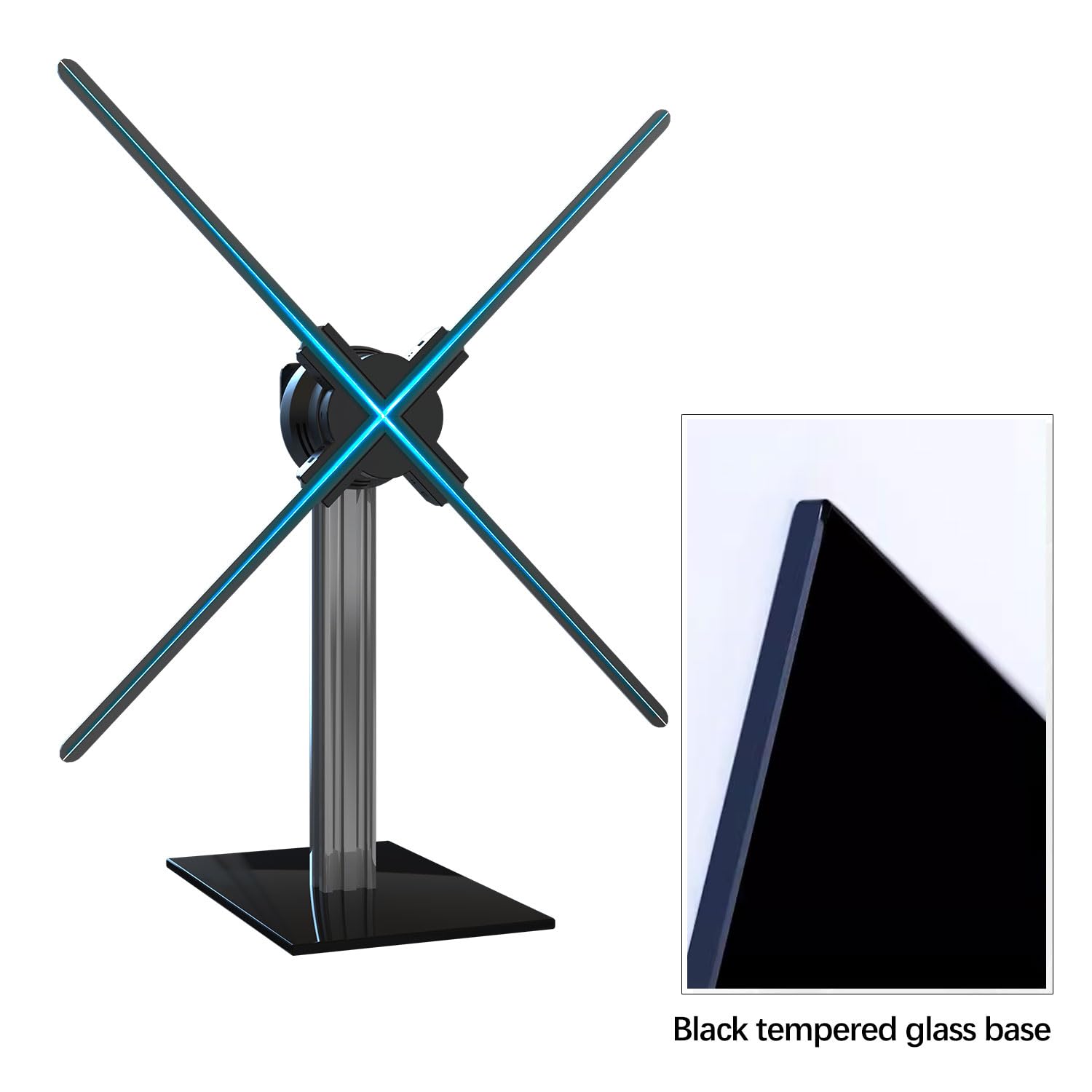 3D Hologram Fan Stand with Multi-Function Base - Compatible with 27.5