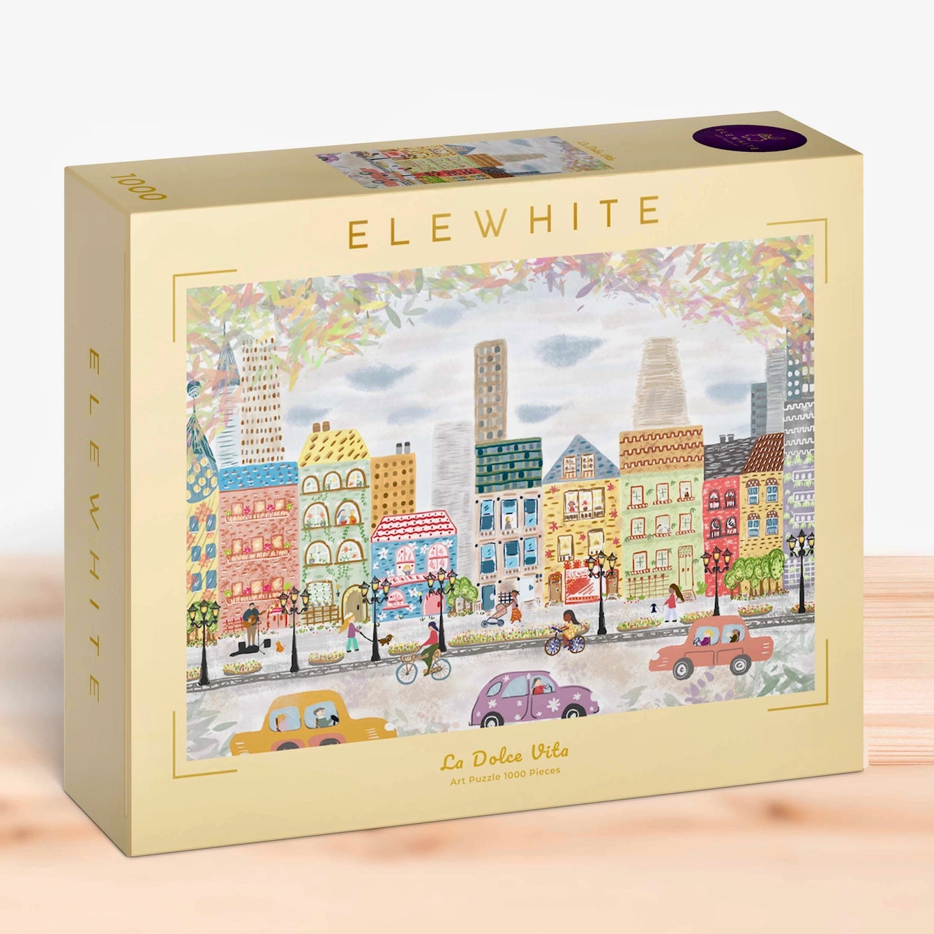 La Dolce Vita 1000 Piece Jigsaw Puzzle - Premium Italian Art Puzzle for Adults & Teens - Perfect for Family Game Nights, Stress Relief & Home Decor