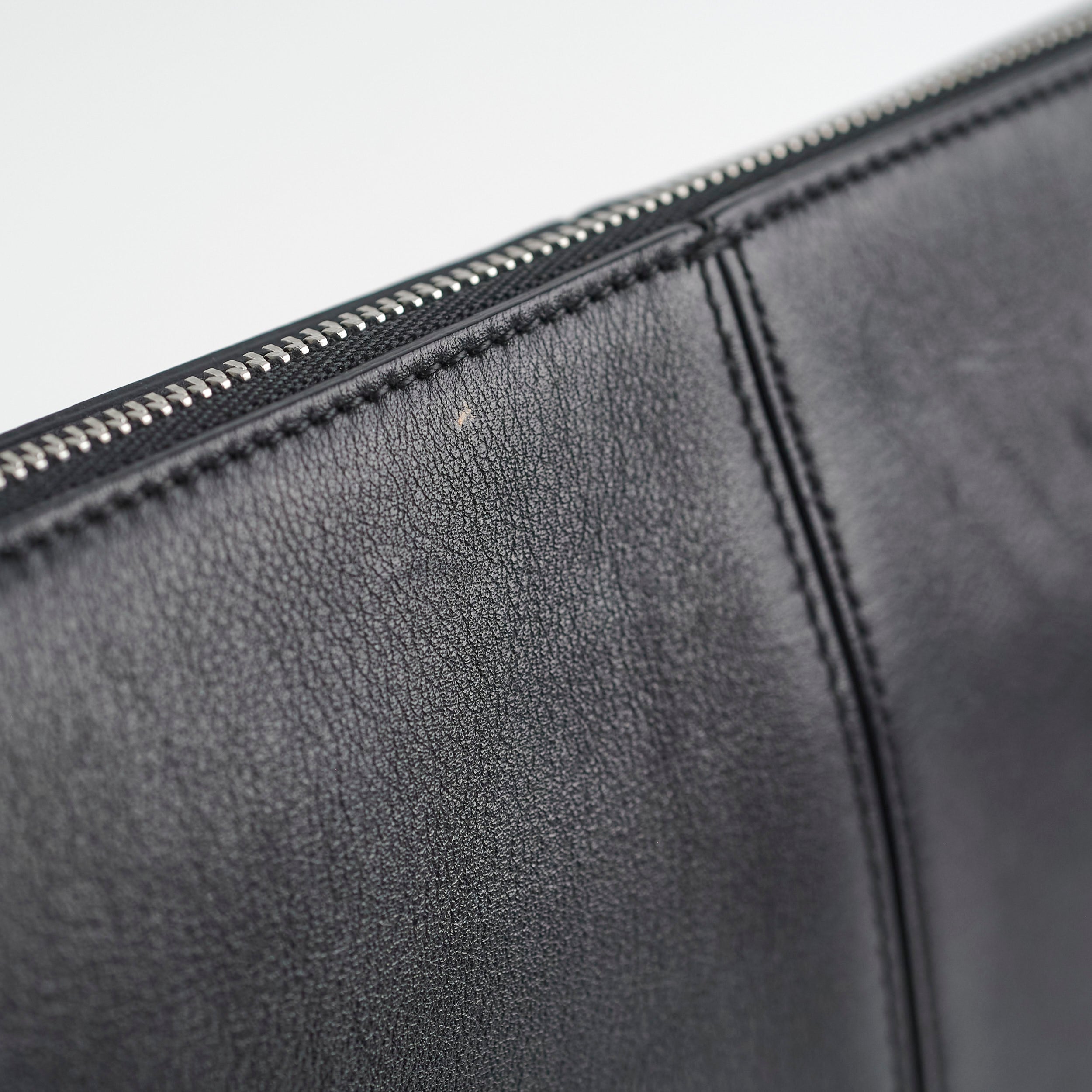 Celine TriFold Clutch On Chain Black Leather Crossbody Bag for Women - Elegant Evening Purse for Parties, Dinner Dates & Special Occasions