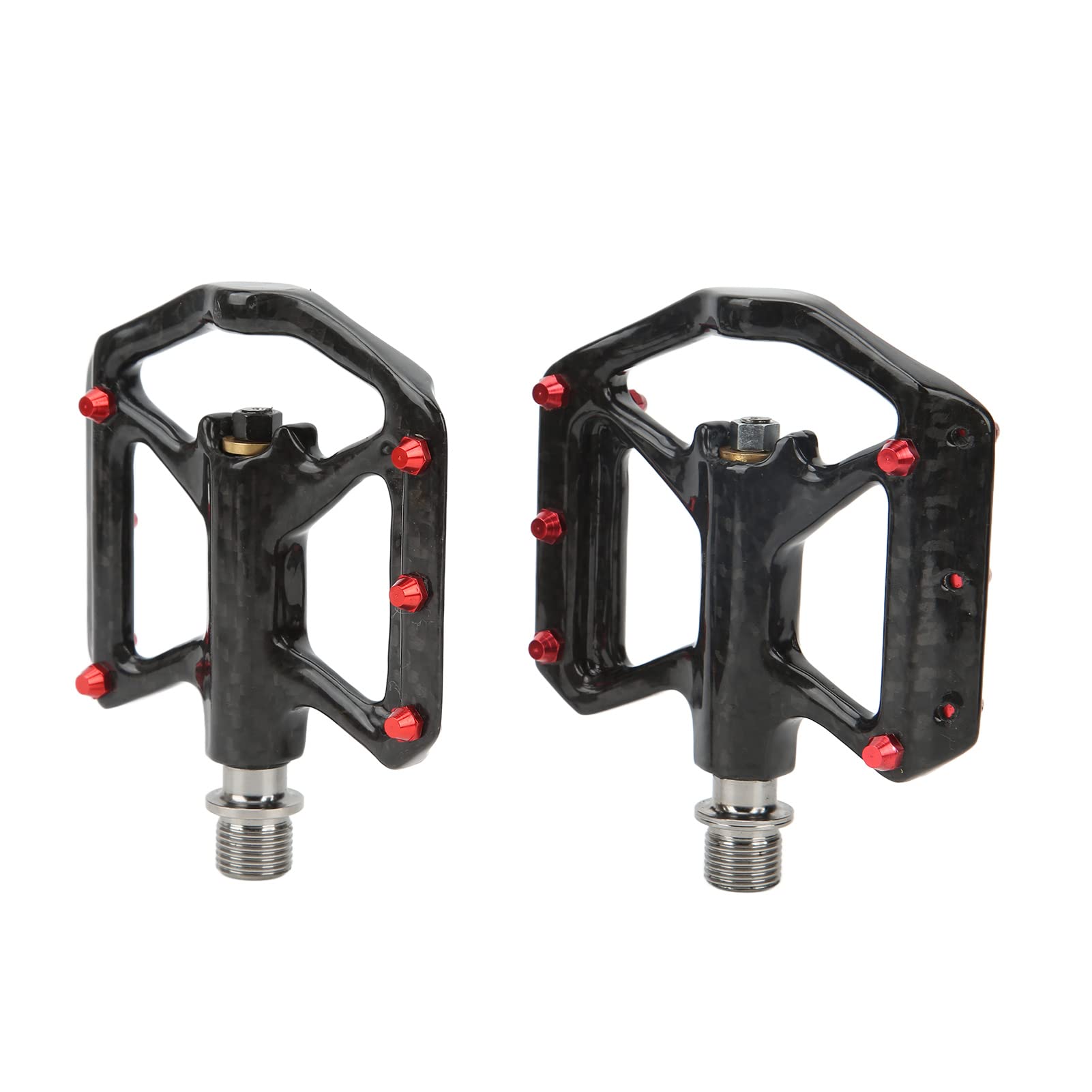 Premium Carbon Fiber Bike Pedals - 1 Pair with 3 Bearings Axle for MTB & Road Bikes | Lightweight & Durable Cycling Pedals for Mountain & Commuter Bikes