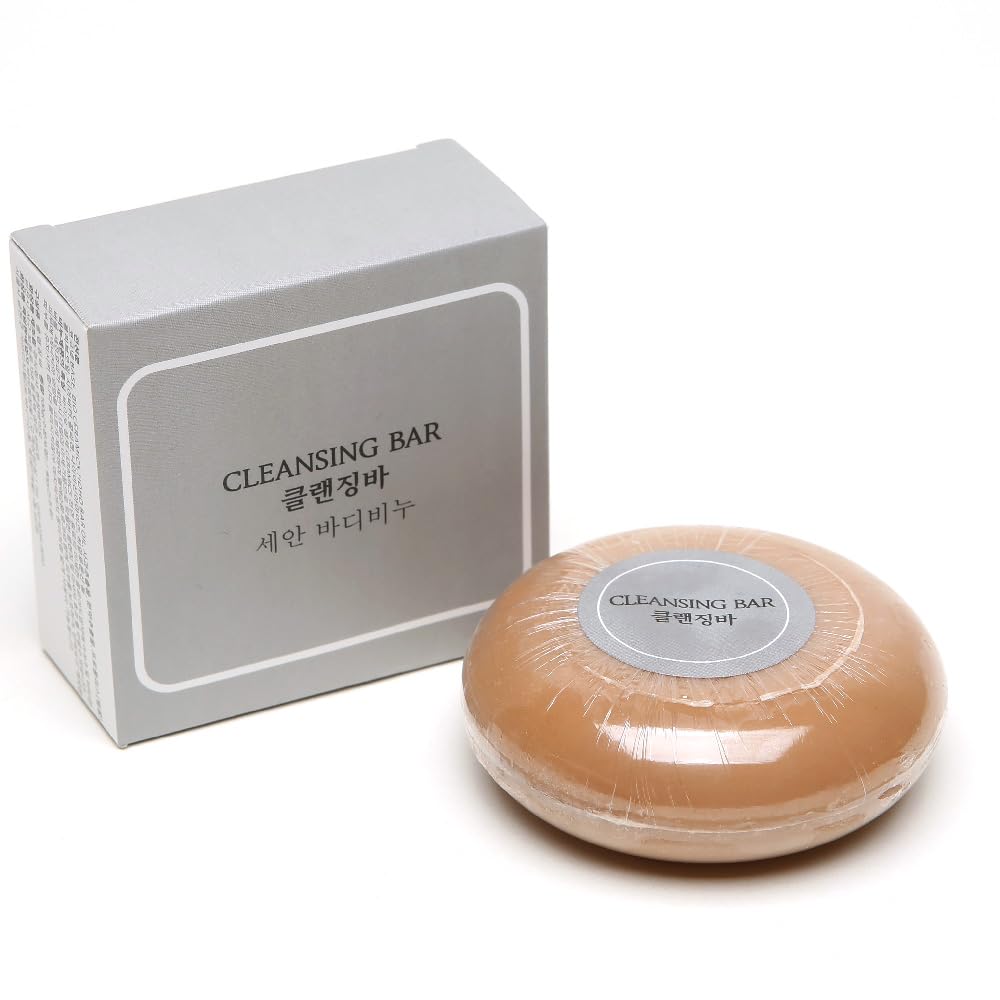 **Organic Facial Cleansing Bar for Acne-Prone Skin - Gentle Exfoliating Soap with Natural Ingredients (3-Pack, Brown) - Perfect for Daily Skincare Routine & Travel**