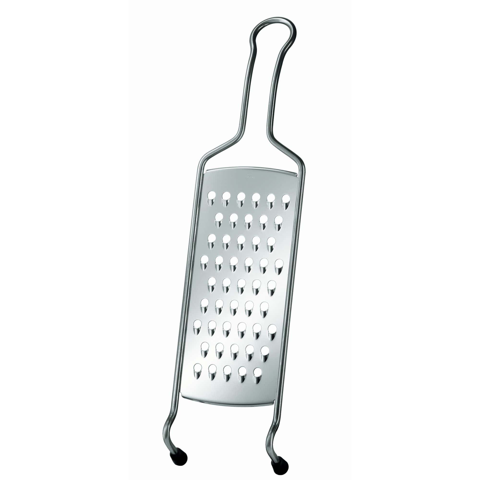 Rosle Stainless Steel Coarse Grater - Heavy Duty Kitchen Grater for Cheese, Vegetables & Fruits - Perfect for Cooking, Baking & Meal Prep