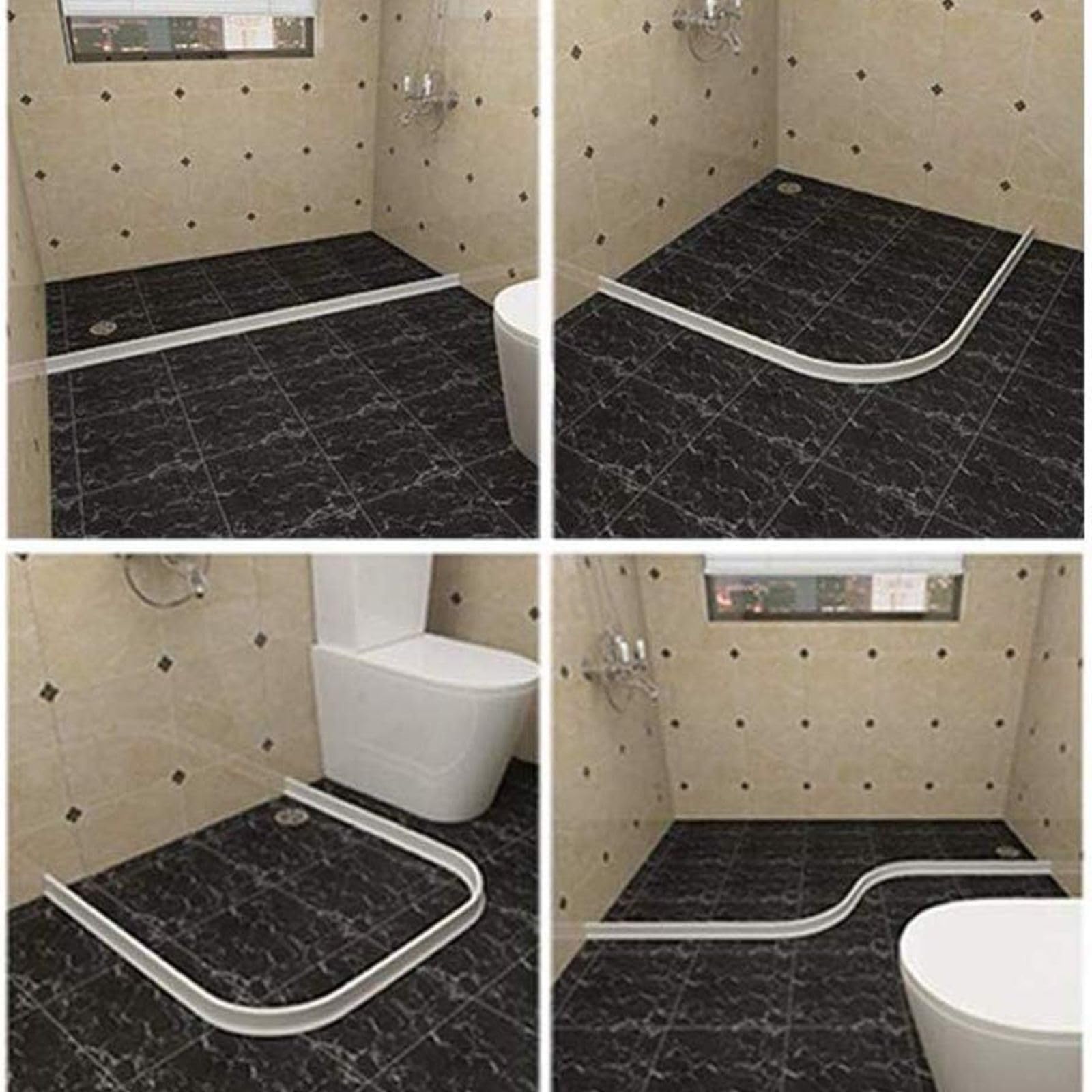 White Shower Hose 2 Meters - Flexible & Durable Bathroom Shower Pipe for Spa, RV, and Home Use