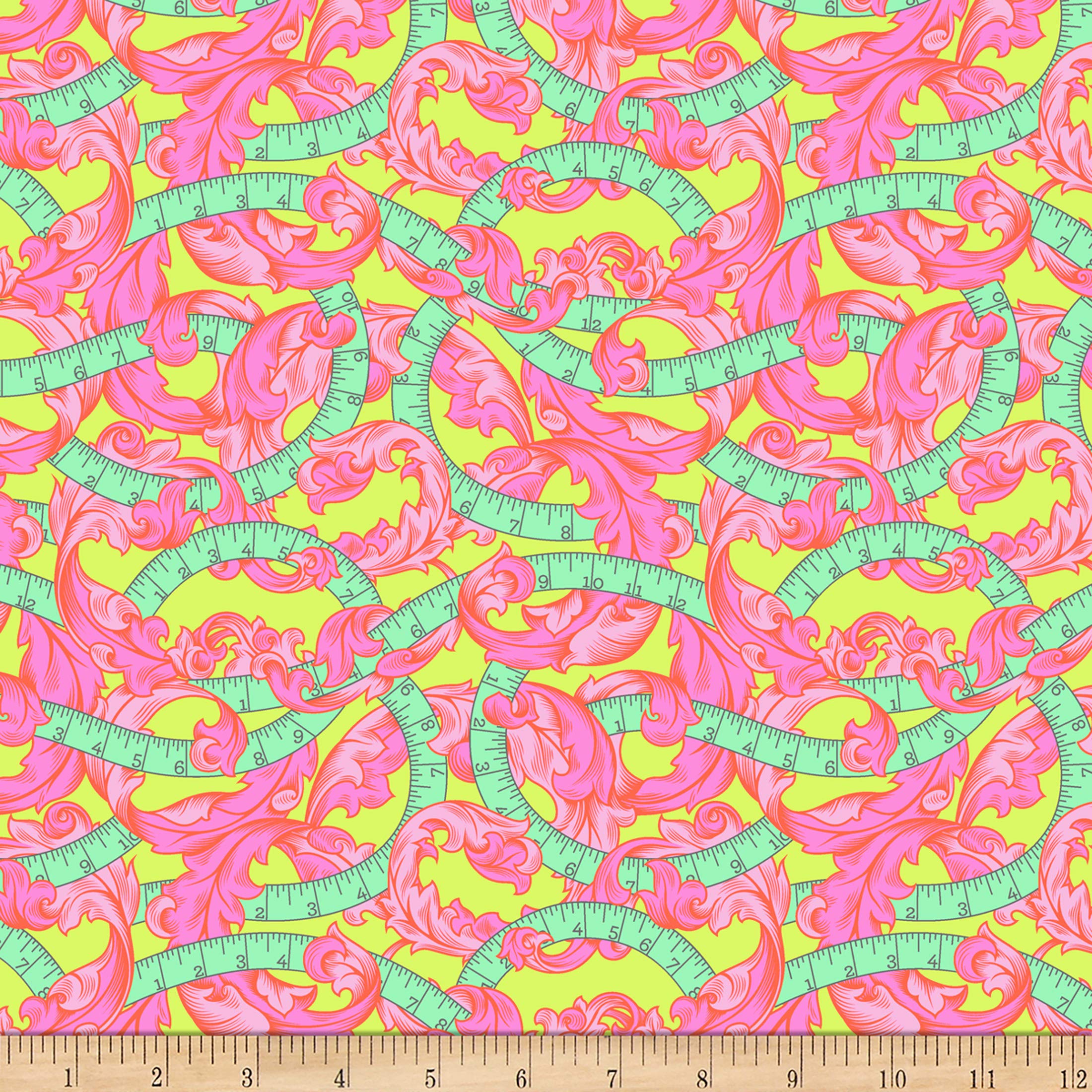 Tula Pink Homemade Measure Twice Morning Cotton Fabric by The Yard - Premium Quilting & Sewing Material for DIY Projects, Home Decor, and Crafting