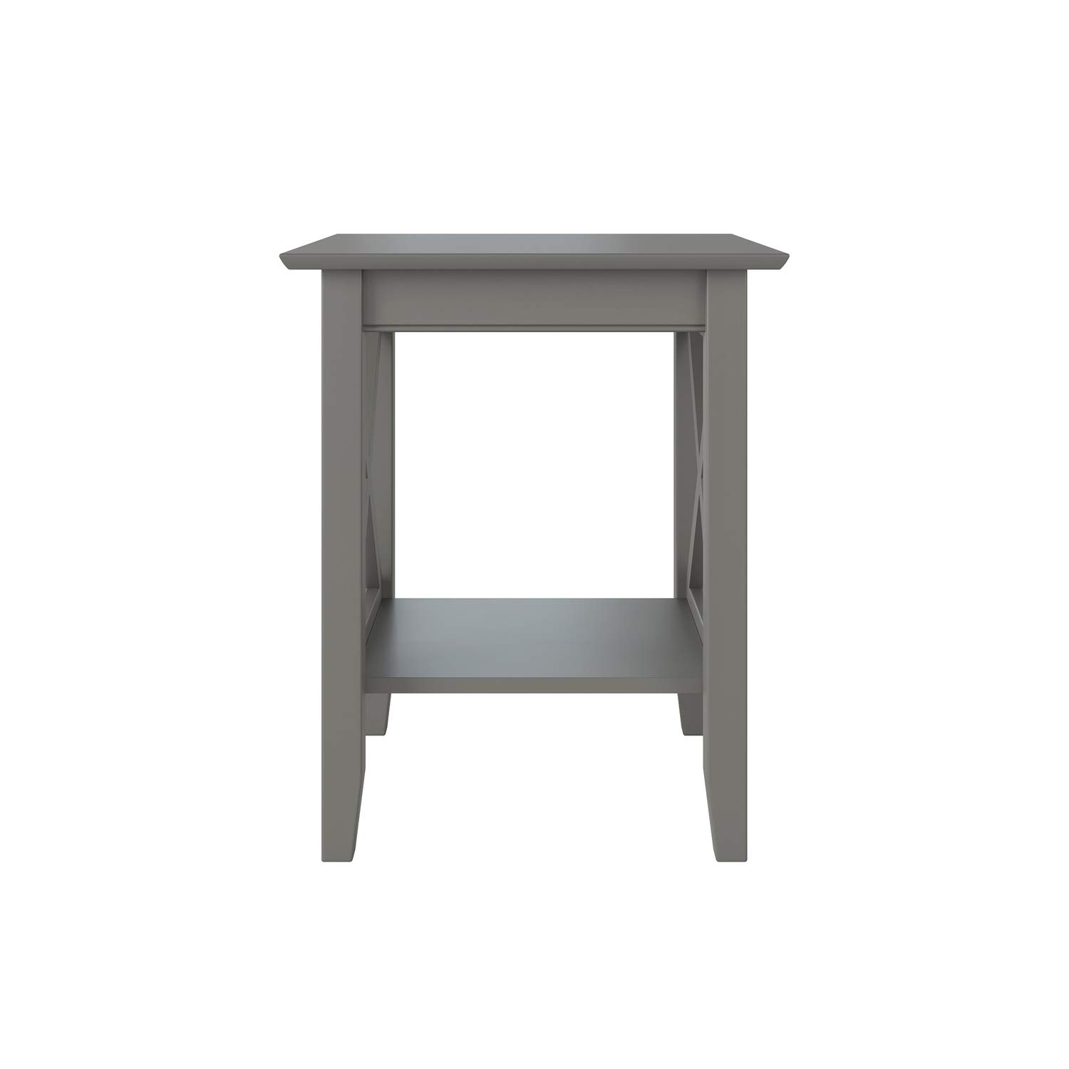 AFI Lexi Printer Stand with Charging Station - Adjustable Height Grey Home Office Desk Organizer for Printer, Laptop & Phone Charging | Perfect for Small Spaces & Workspaces