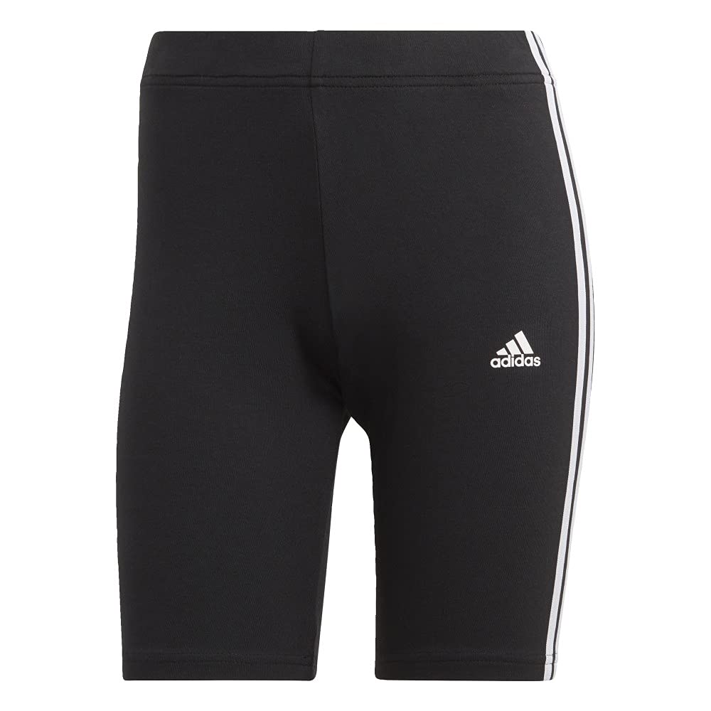 Adidas Women's Essentials 3-Stripes Bike Shorts - Breathable Workout Shorts for Running, Yoga & Gym - Comfortable Athletic Wear for Active Lifestyles