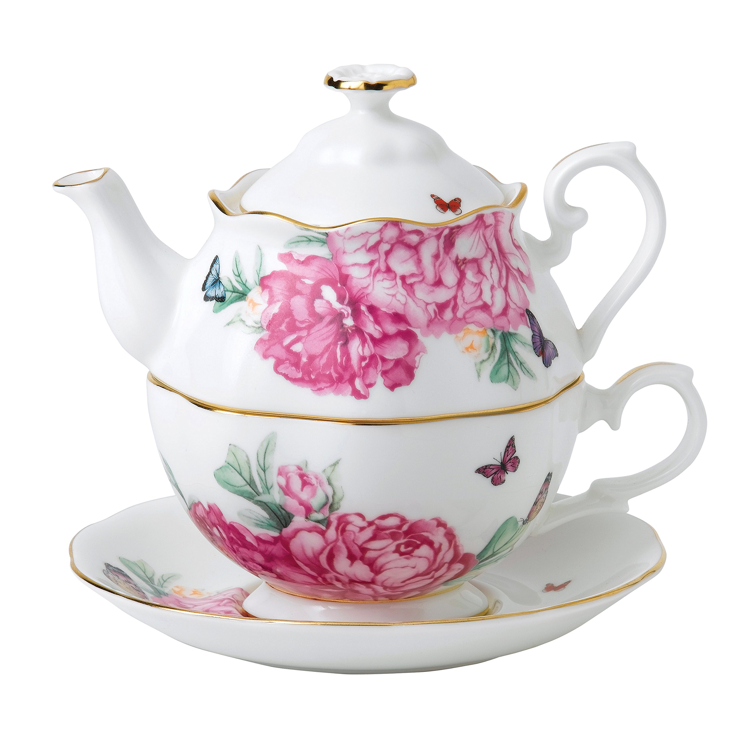 Royal Albert Miranda Kerr Friendship Tea For One Set - English Bone China Teacup & Saucer - Perfect for Afternoon Tea, Gifts, and Special Occasions