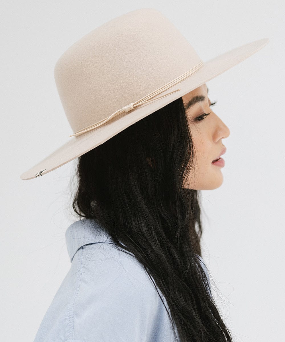 Rue Open Crown Hat - Stylish Summer Sun Hat for Women, Wide Brim Floppy Hat for Beach, Garden & Outdoor Activities
