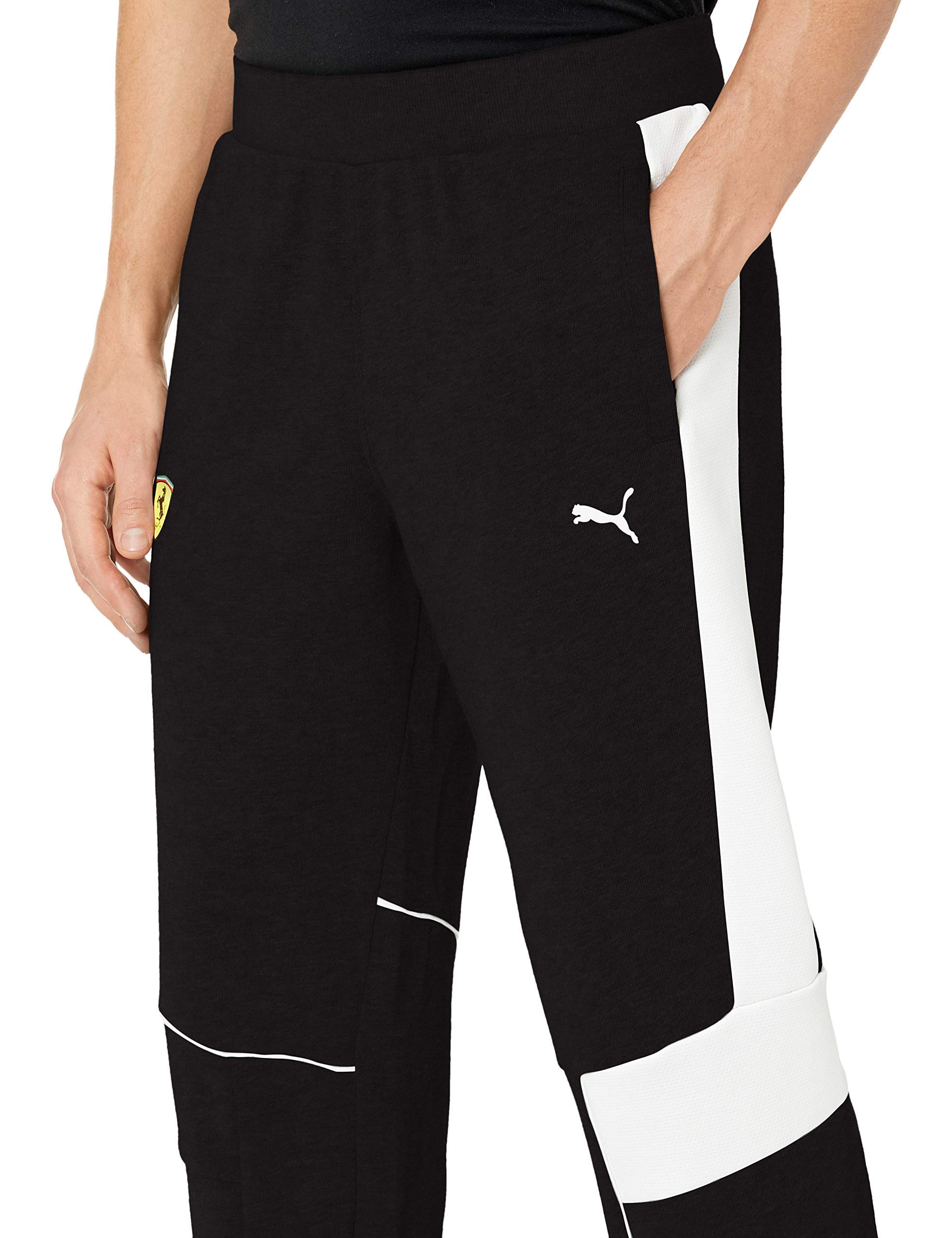 PUMA Men's Ferrari Logo Sweatpants - Comfortable Athletic Jogger Pants for Running, Gym & Casual Wear - Breathable & Lightweight Workout Pants