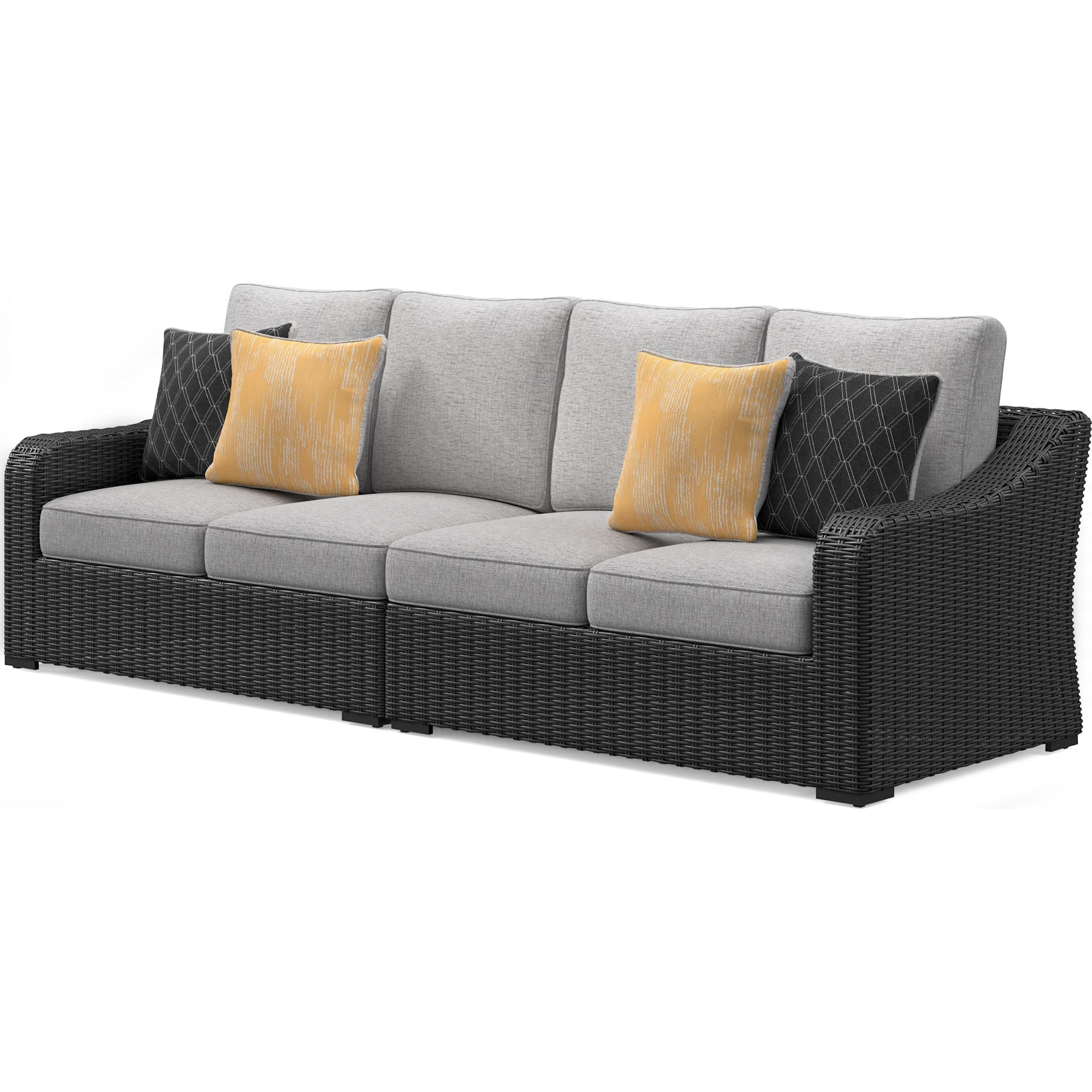 Beachcroft 2-Piece Outdoor Modular Sectional Sofa Set - Water-Resistant Patio Furniture for Poolside, Garden & Backyard Relaxation