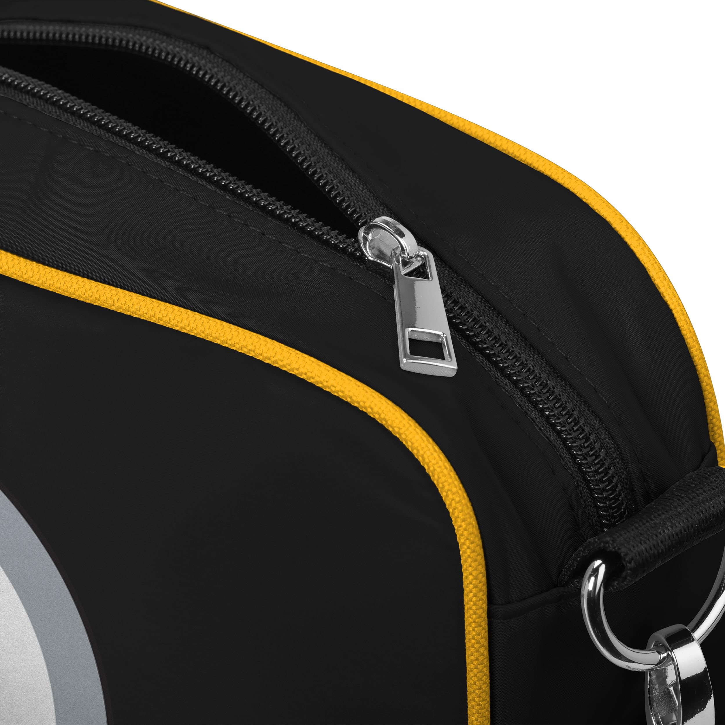 FOCO NFL Team Logo Solid Crossbody Bag for Men & Women - Lightweight Durable Shoulder Purse for Game Day, Travel & Daily Use