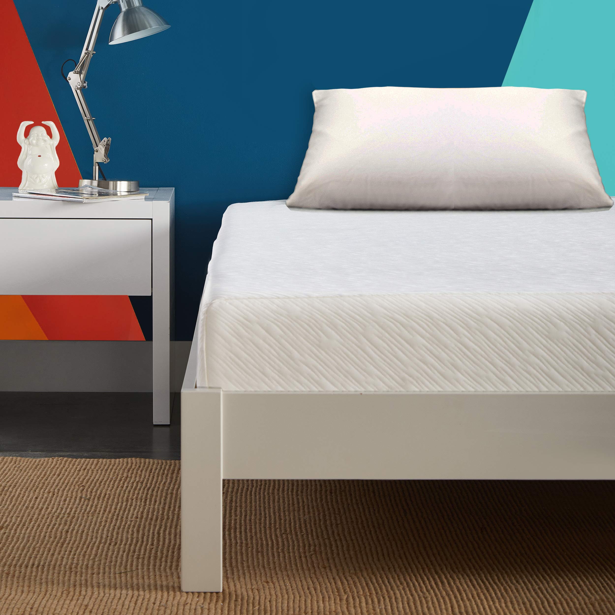 Early Bird Essentials 8 Inch Gel Memory Foam Mattress - Twin Size with Dual Layer Comfort for Pressure Relief - Perfect for Kids' Rooms, Guest Beds & Dormitory Use