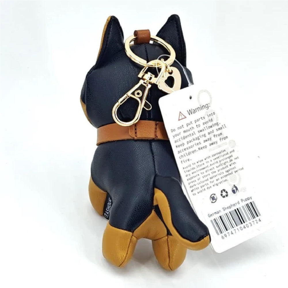 Authentic German Shepherd Dog Leather Charm Pendant - Handcrafted Leather Pet Memorial Gift for Dog Lovers, Perfect for Keychains, Necklaces & Memorial Keepsakes