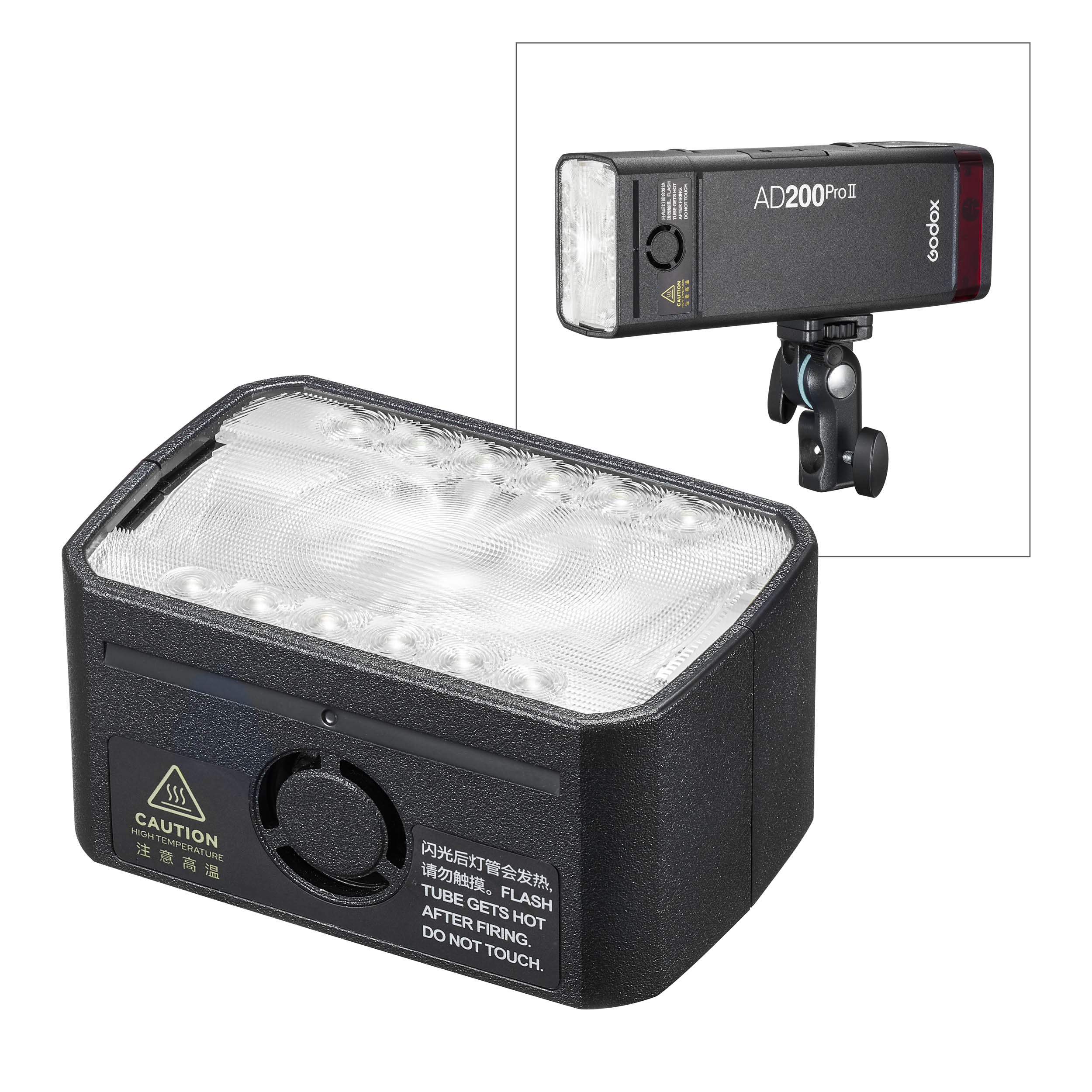 Godox AD200Pro II H200II Replacement Bare Bulb Flash Head - Professional Studio Lighting for Portrait, Wedding & Outdoor Photography
