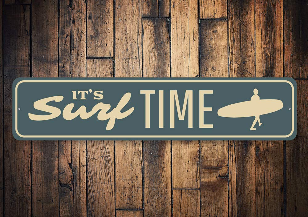 Surfboard Wall Art - Coastal Beach House Decor Aluminum Sign 6