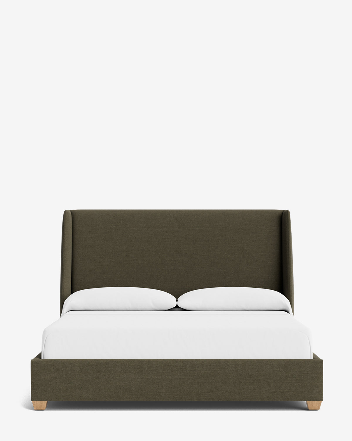 Walt Bed Tall Headboard - Queen Size Upholstered Bed Frame with Adjustable Height - Perfect for Modern Bedroom Decor & Small Spaces